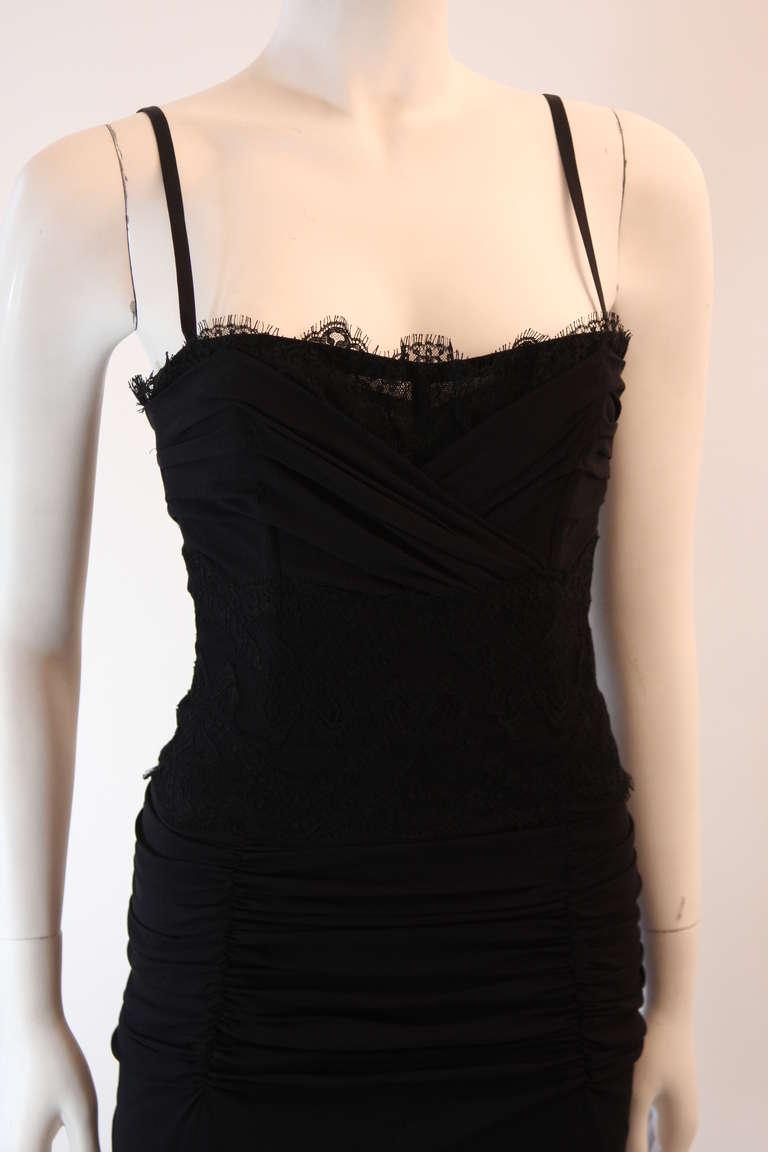 Fabulous Dolce & Gabbana Size 40 Silk Bustier Cocktail Dress 3