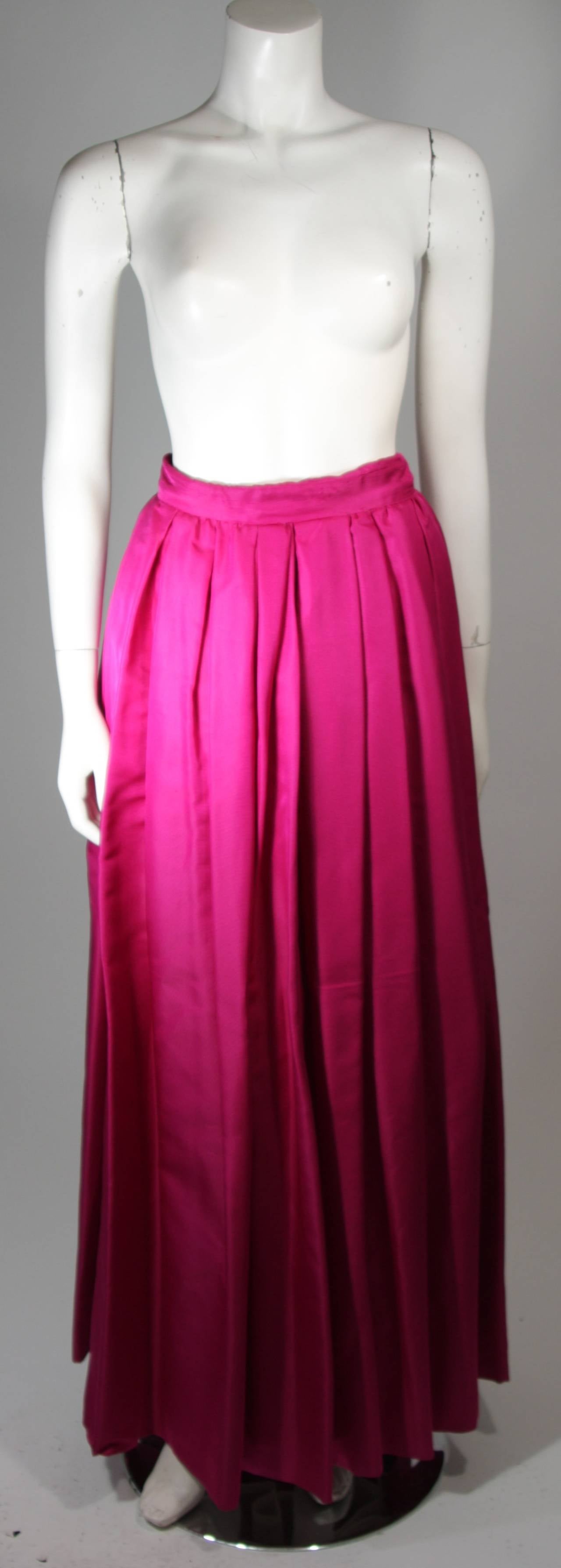 Bob Mackie / Ray Aghayan Evening Skirt Set Ensemble in Purple Size Small For Sale 1