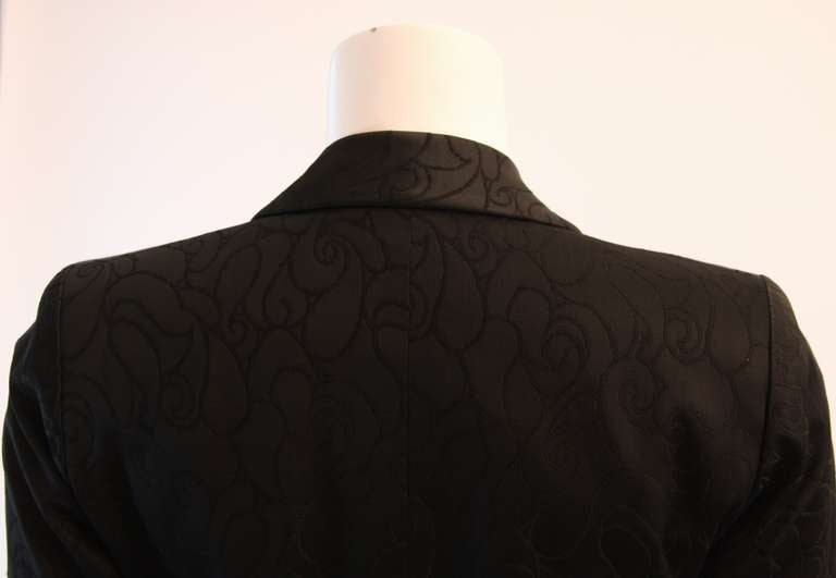 Yves Saint Laurent 1970's Double Breast Silk Blazer Size 38 3