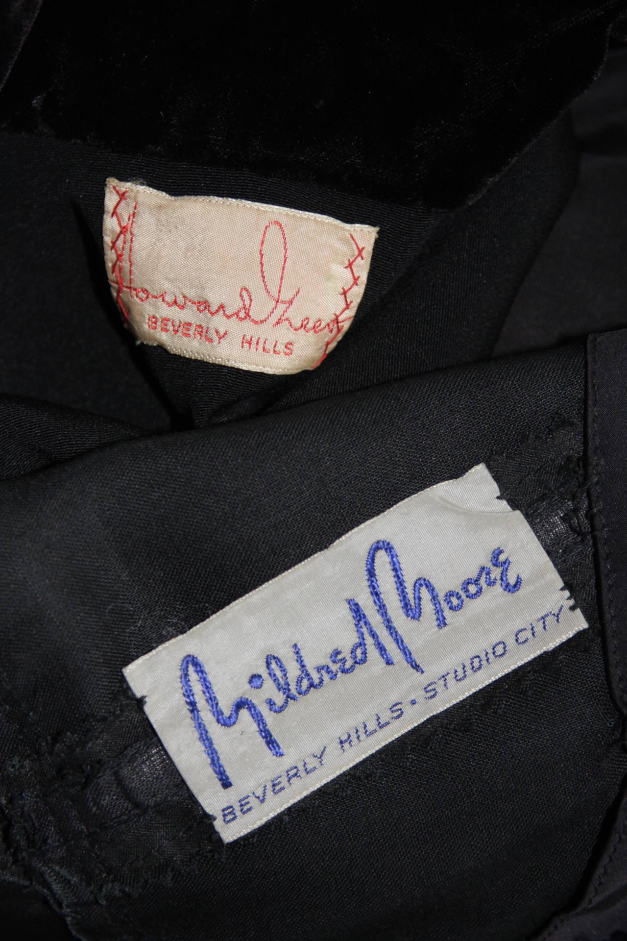 Howard Greer - Robe en velours deux pièces avec boléro perlé Mildred Moore - Taille Small  en vente 5