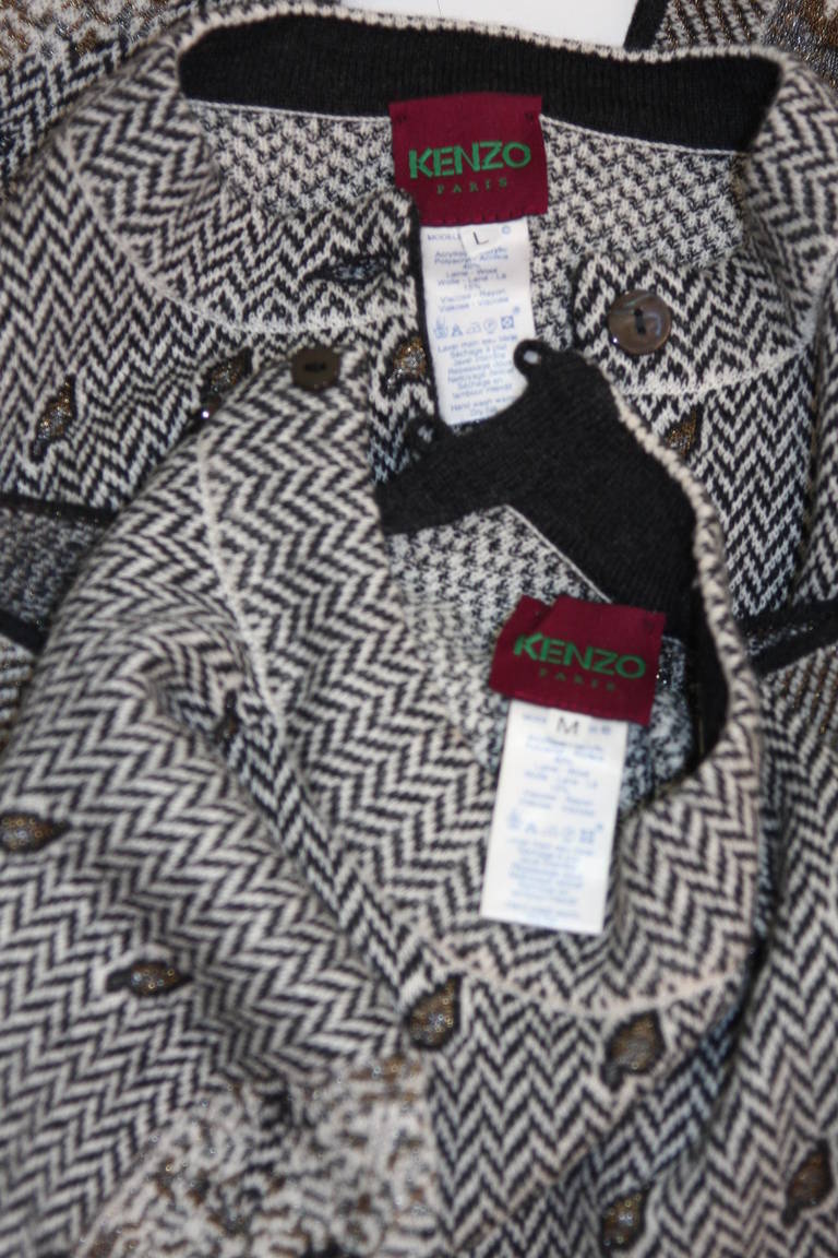 Brilliant Kenzo Two Piece Cardigan Set Size M/L 5