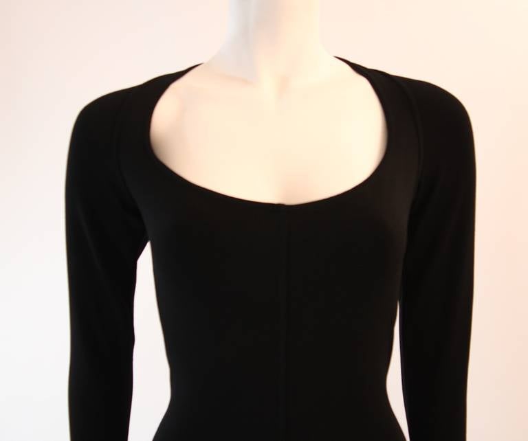 Marvelous Alaia Black Stretch Dress In Excellent Condition In Los Angeles, CA