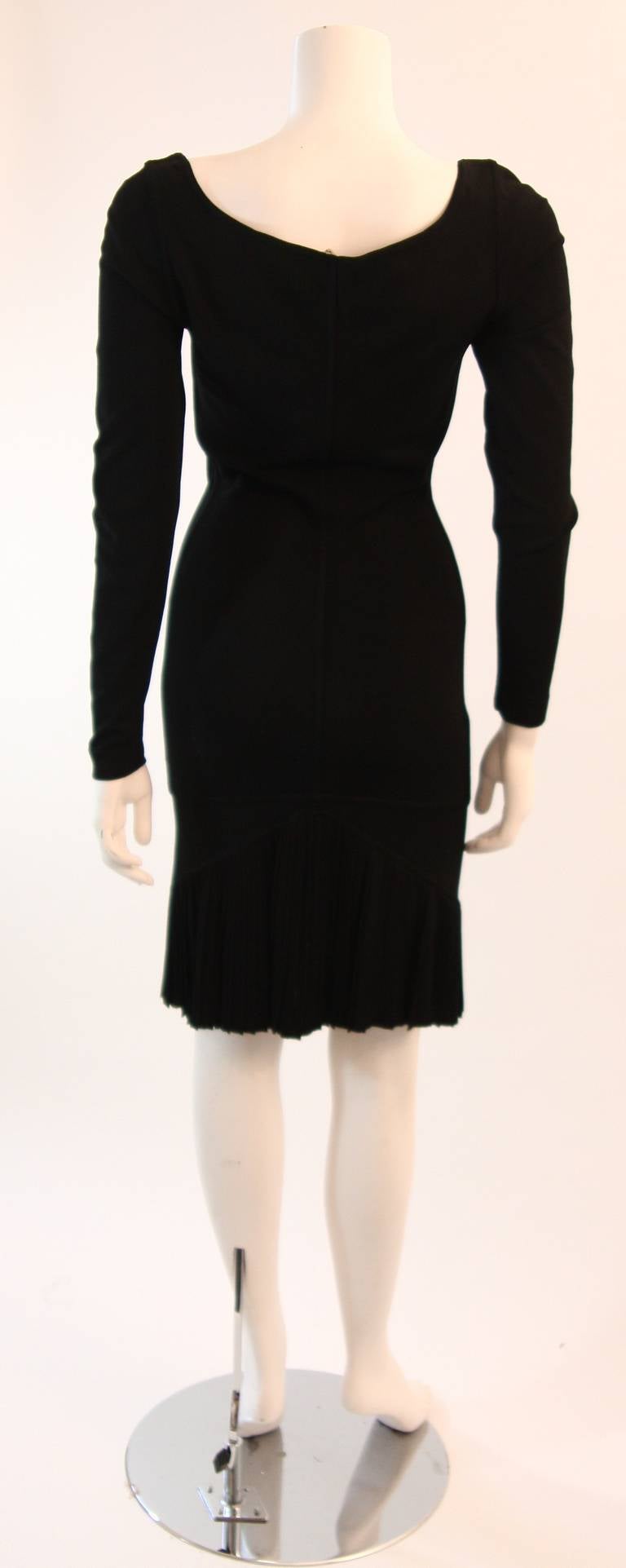 Marvelous Alaia Black Stretch Dress 4