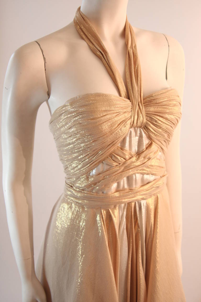 gold couture gown