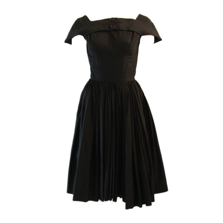 blue dress for baby girl Women's MarMar A-Line Boat Neck Cotton Knitted Midi Dress S/M/L/Customize Black Mean Blvd Black / L