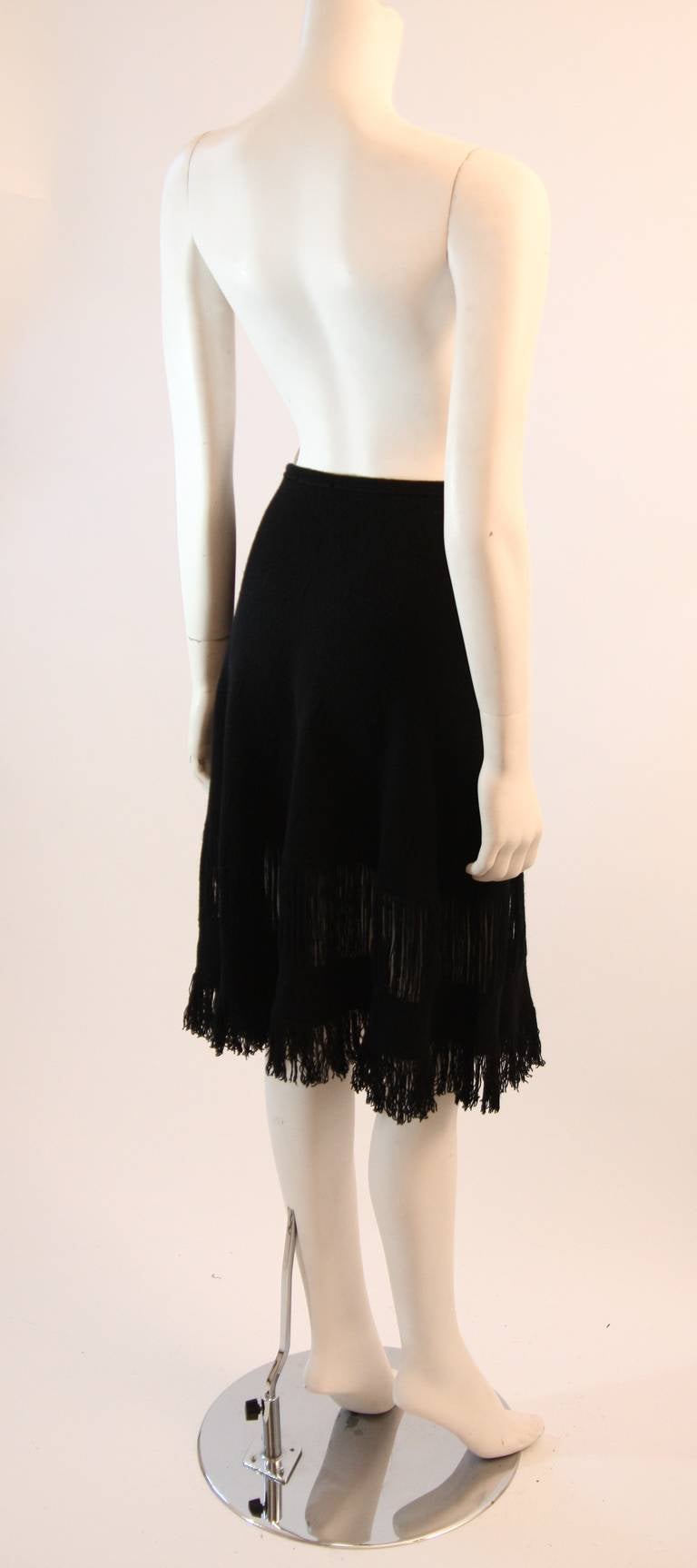 Gucci Cashmere Skirt Shawl with Fringe Size M 1