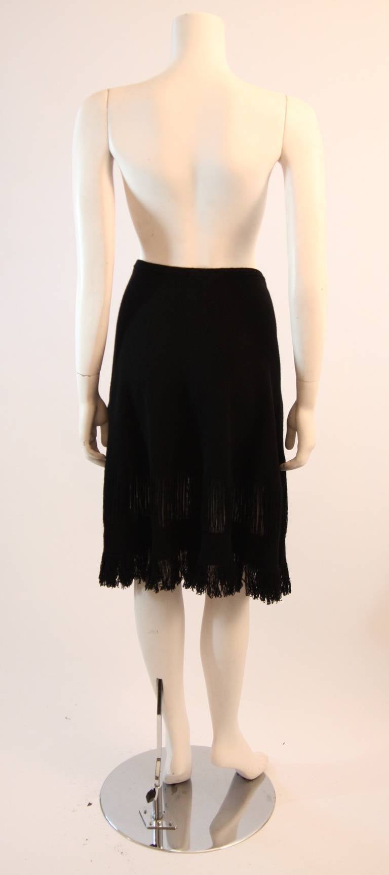 Gucci Cashmere Skirt Shawl with Fringe Size M 2
