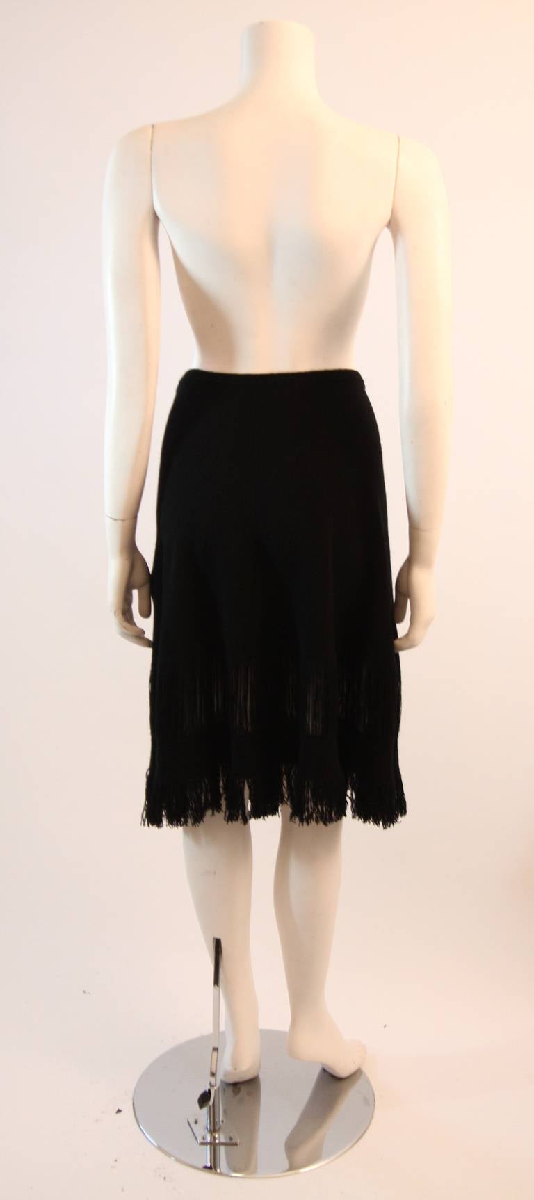 Gucci Cashmere Skirt Shawl with Fringe Size M 3