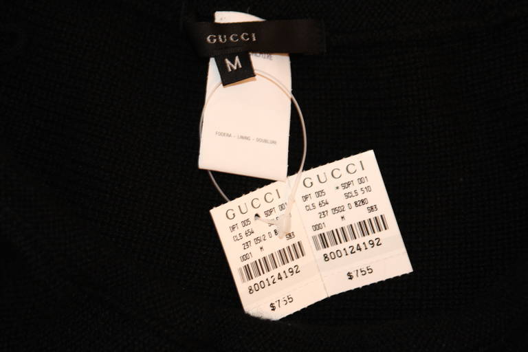 Gucci Cashmere Skirt Shawl with Fringe Size M 5