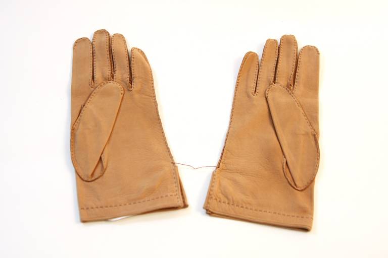 hermes leather gloves
