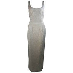 1960s Haute Couture International Heavily Beaded Gown Size Medium 6