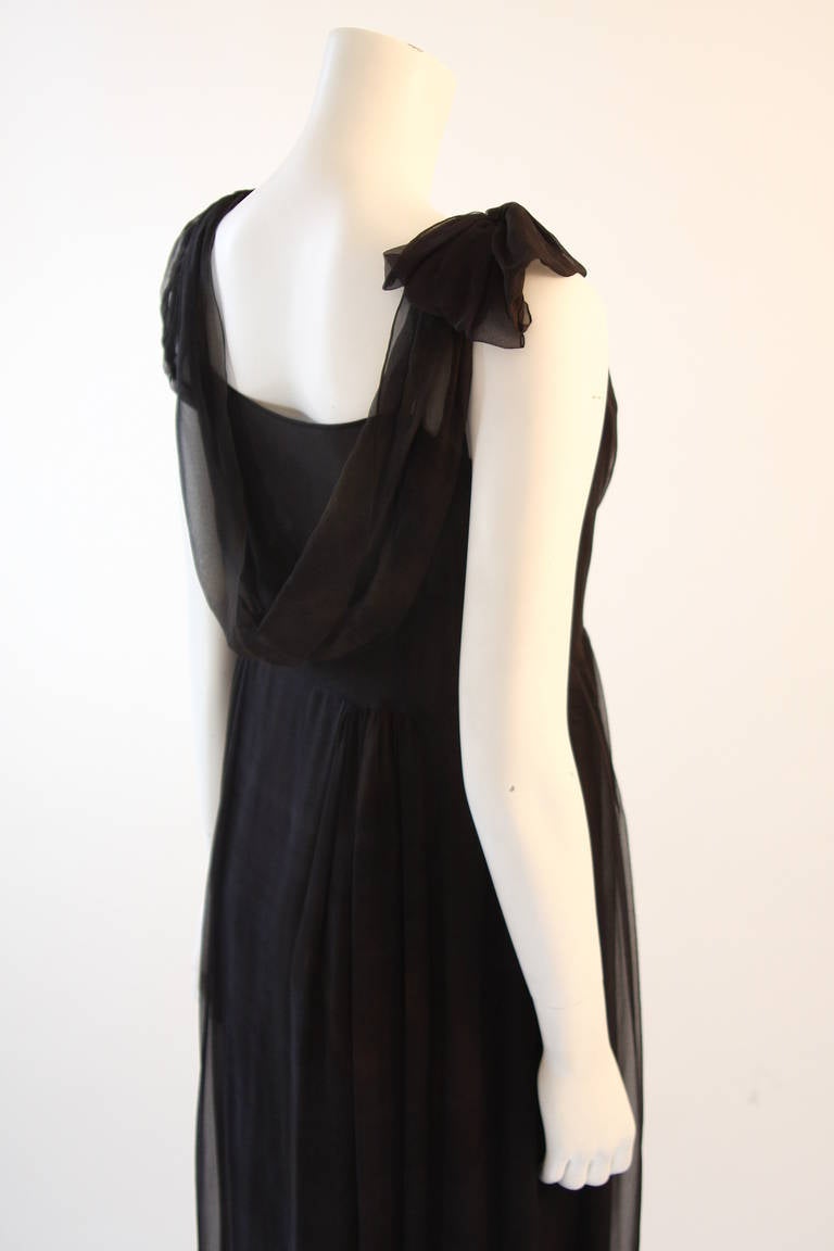 Chic Zac Posen Steam Punk Inspired Layered Black & Nude Silk Dress Ensemble In Excellent Condition For Sale In Los Angeles, CA