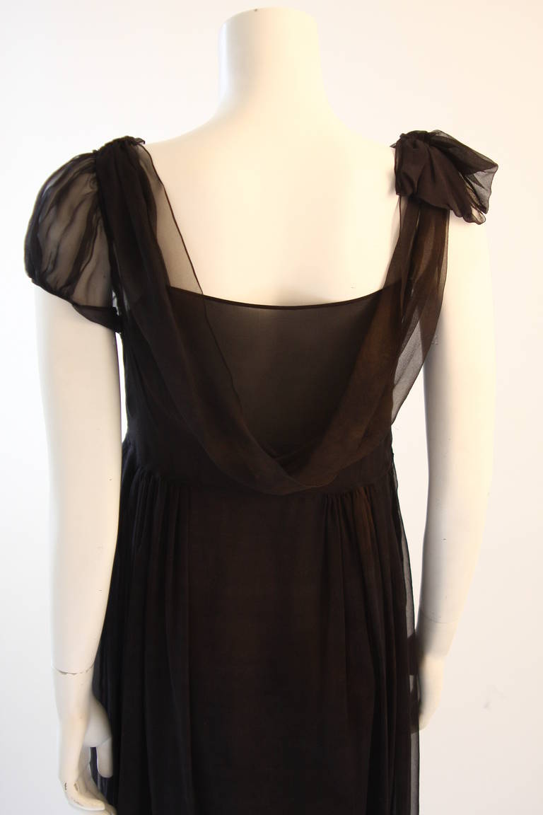 Women's Chic Zac Posen Steam Punk Inspired Layered Black & Nude Silk Dress Ensemble For Sale