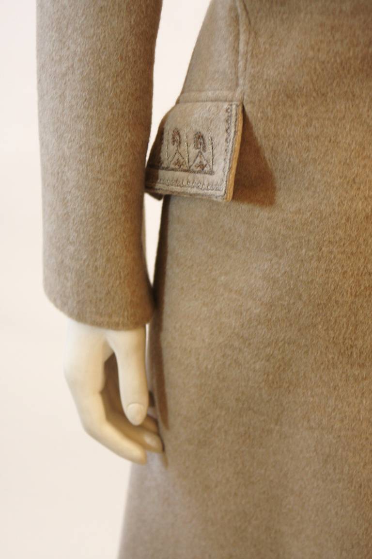 Women's Valentino Wool Coat with Fur Trim