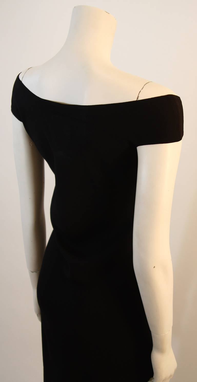 John Galliano Black Bias Cut Gown Size 8 4