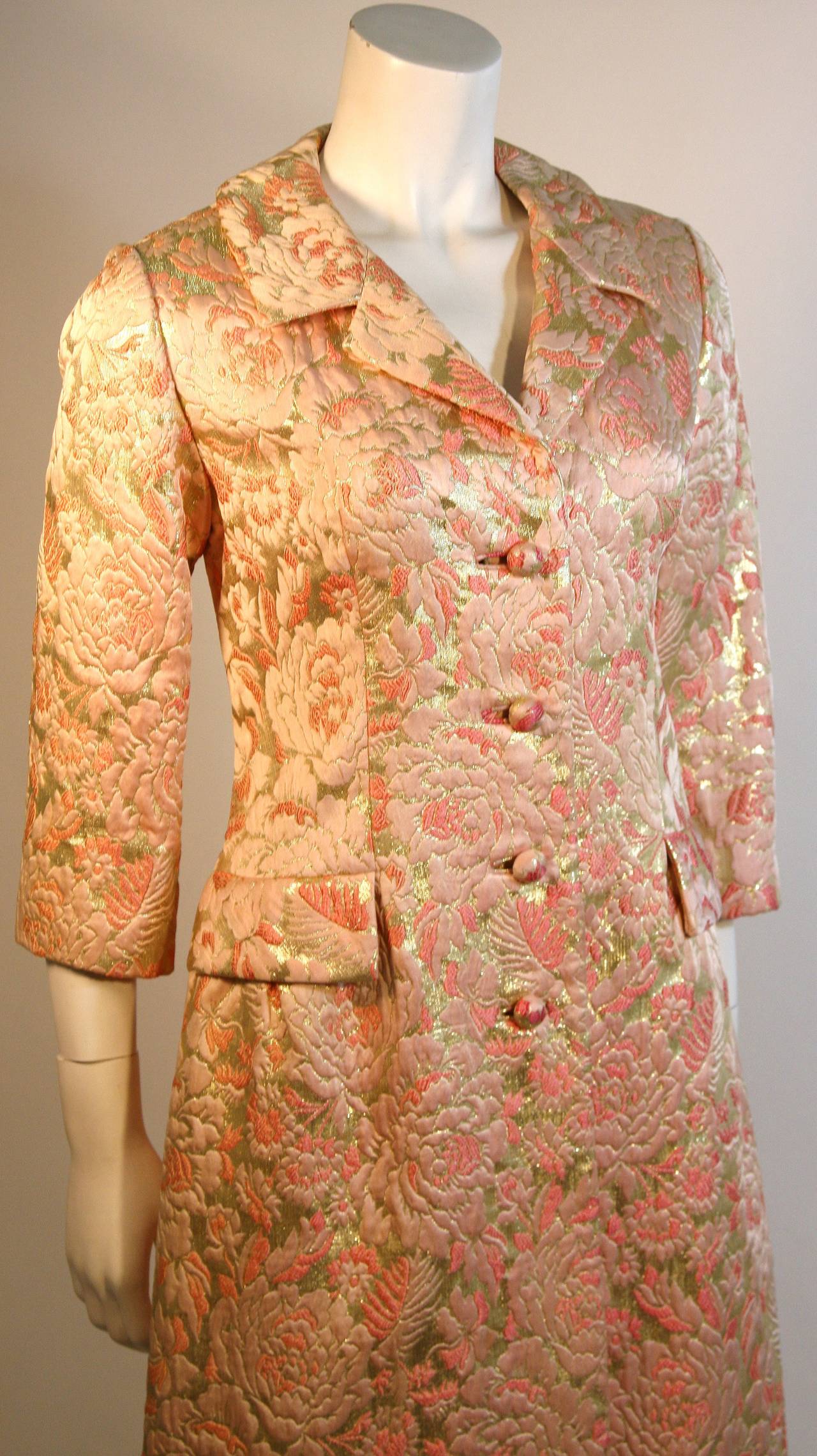 gold jacquard jacket