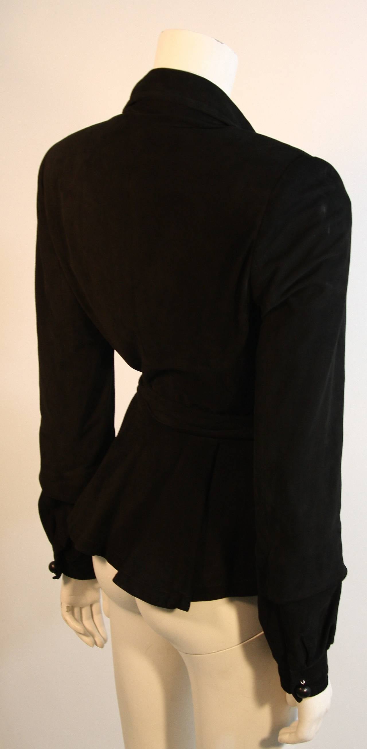 Women's Yves Saint Laurent Black Suede Jacket Size 40