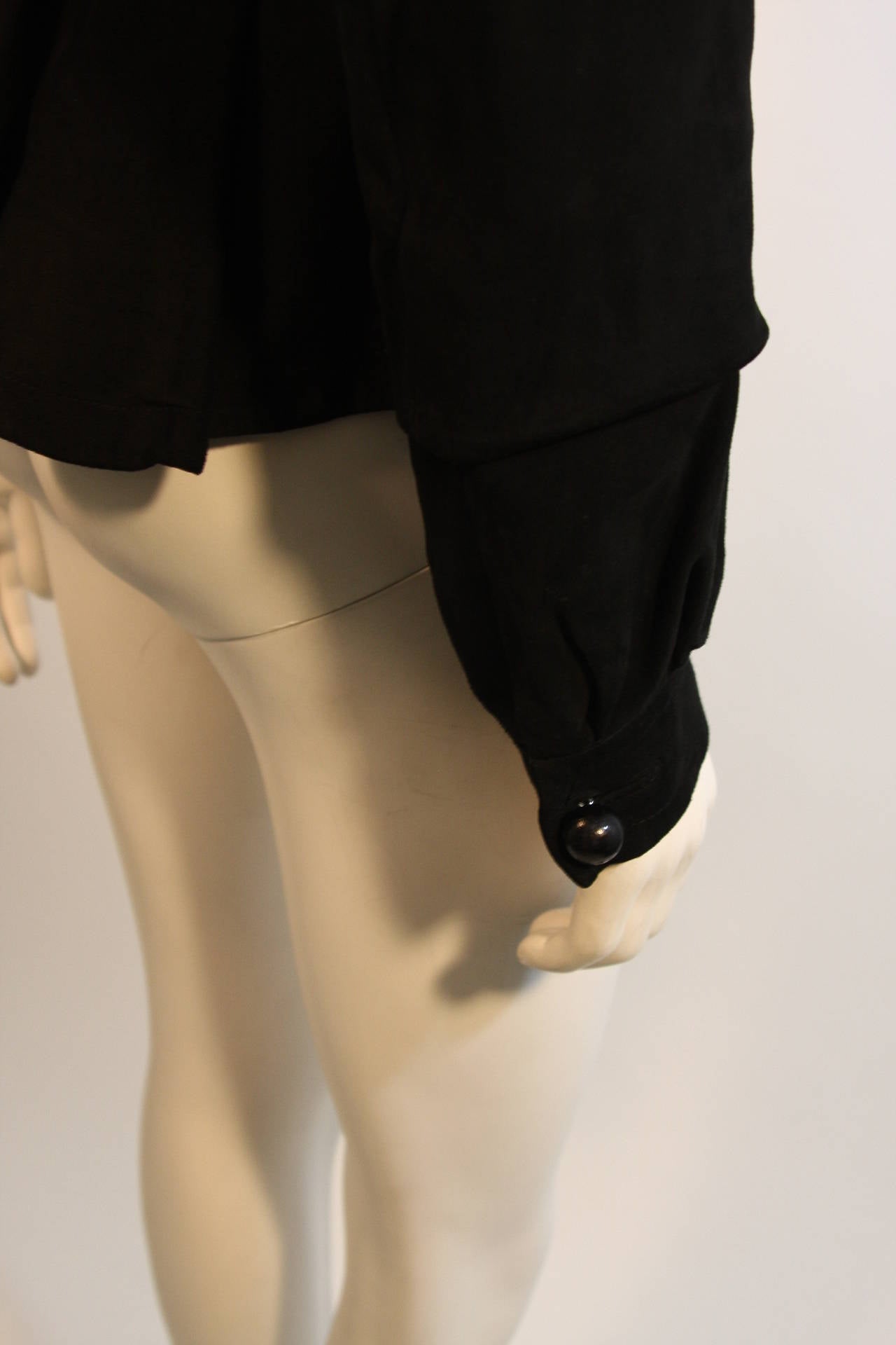 Yves Saint Laurent Black Suede Jacket Size 40 3