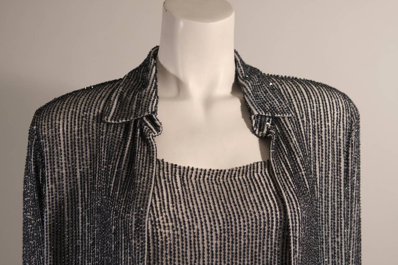 Women's Oscar De La Renta Evening Blouse and Camisole Size 8