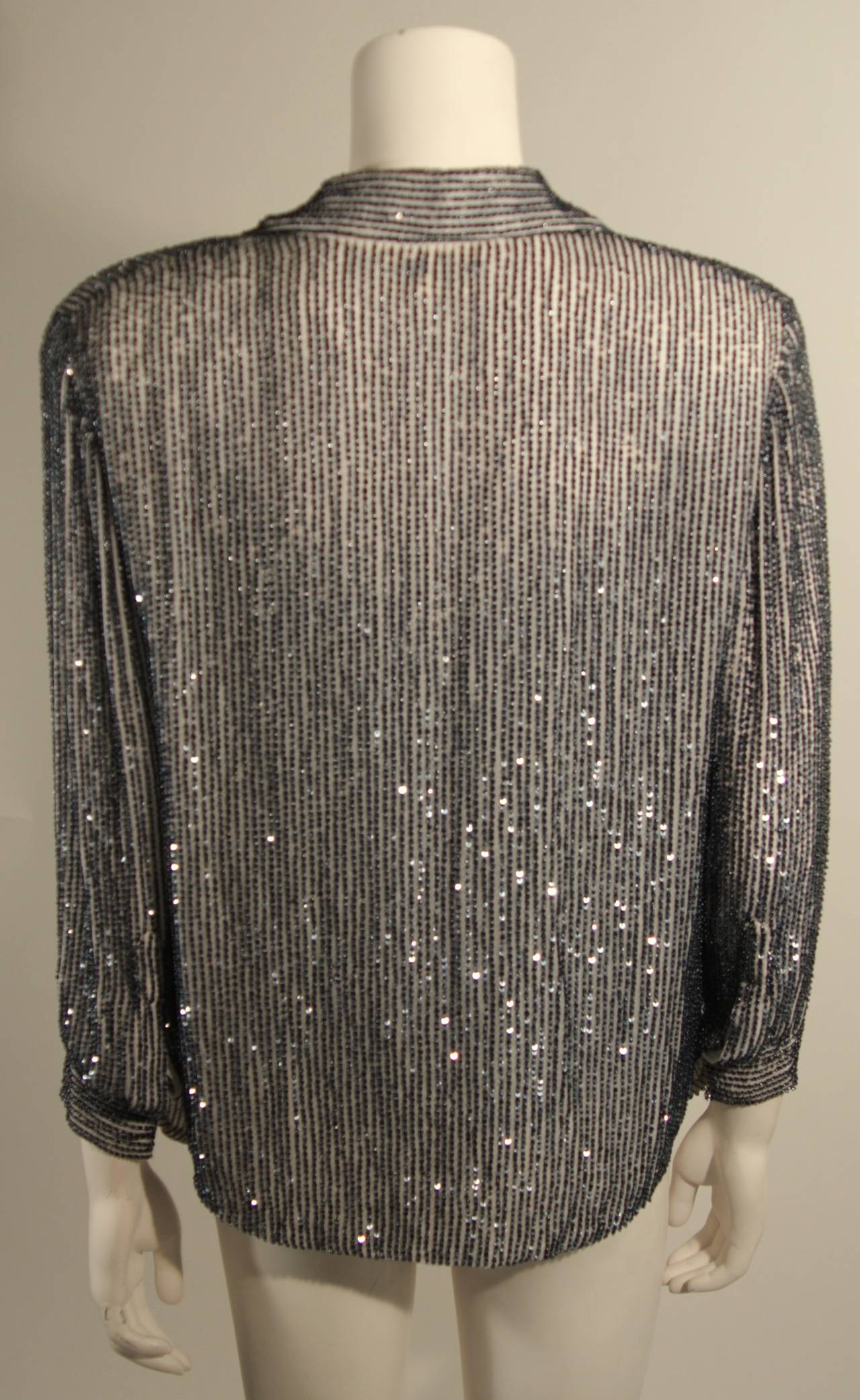 Oscar De La Renta Evening Blouse and Camisole Size 8 2