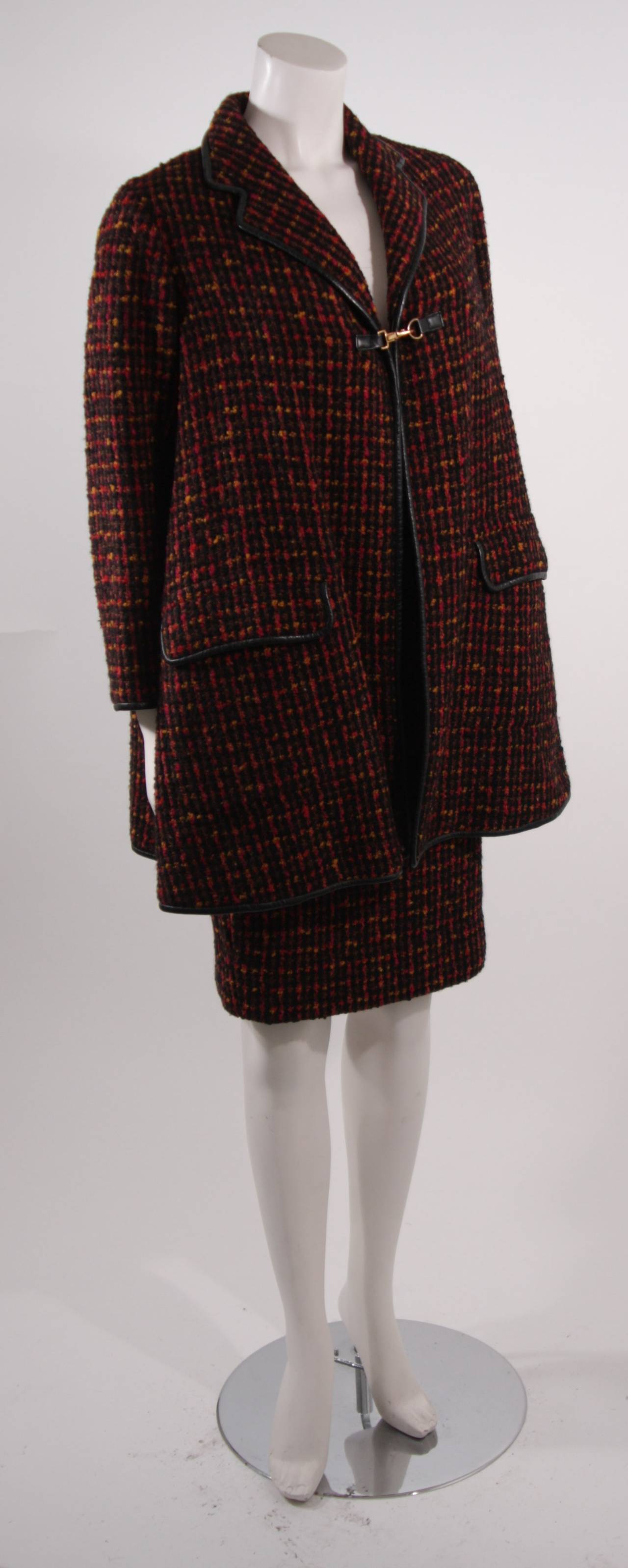 Bonnie Cashin Tweed Skirt and Coat Set In Excellent Condition In Los Angeles, CA