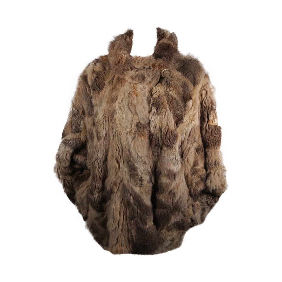 Fendi 365 Russian Squirrel Batwing Style Fur Coat