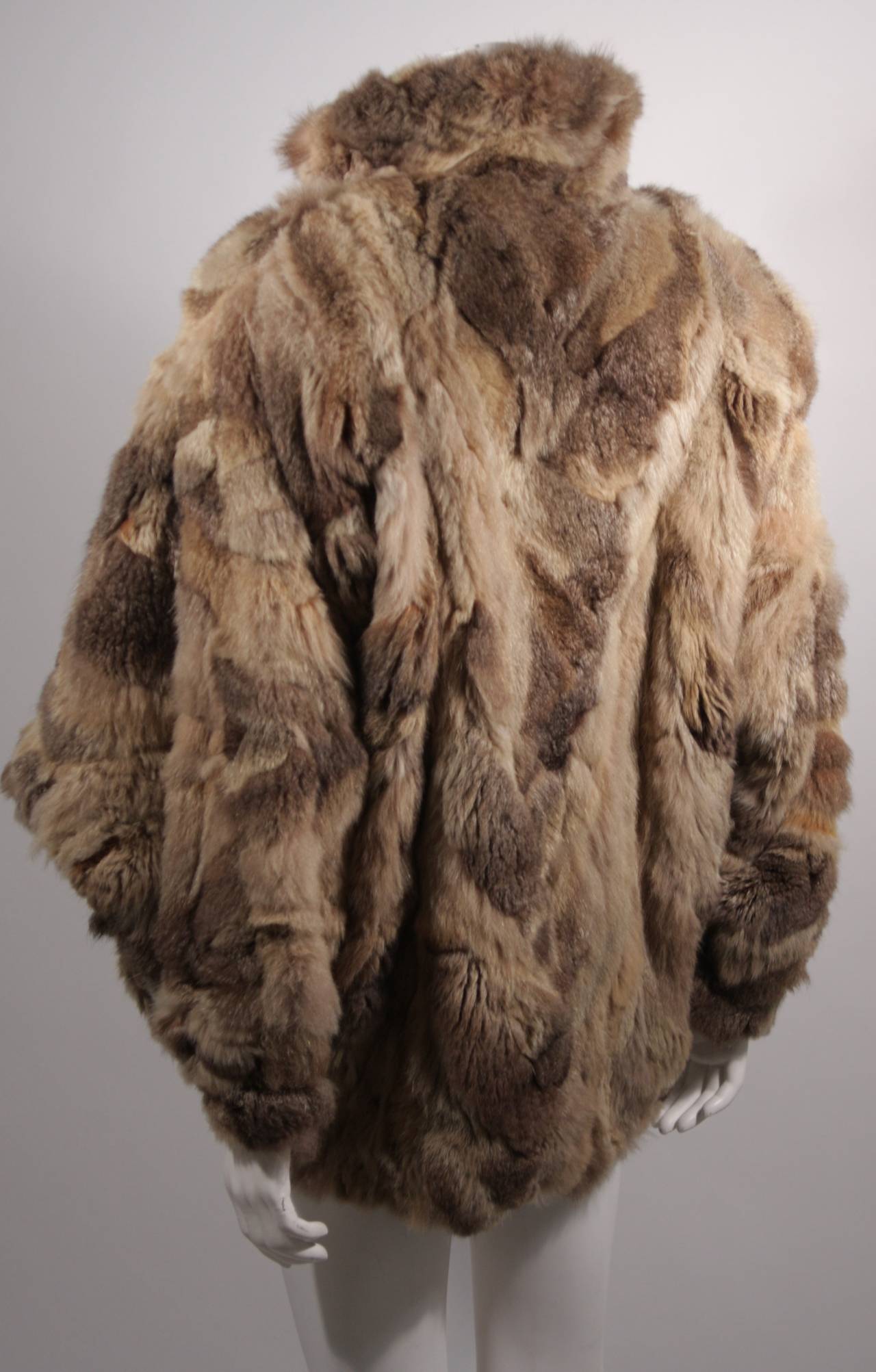 Fendi 365 Russian Squirrel Batwing Style Fur Coat In Excellent Condition In Los Angeles, CA