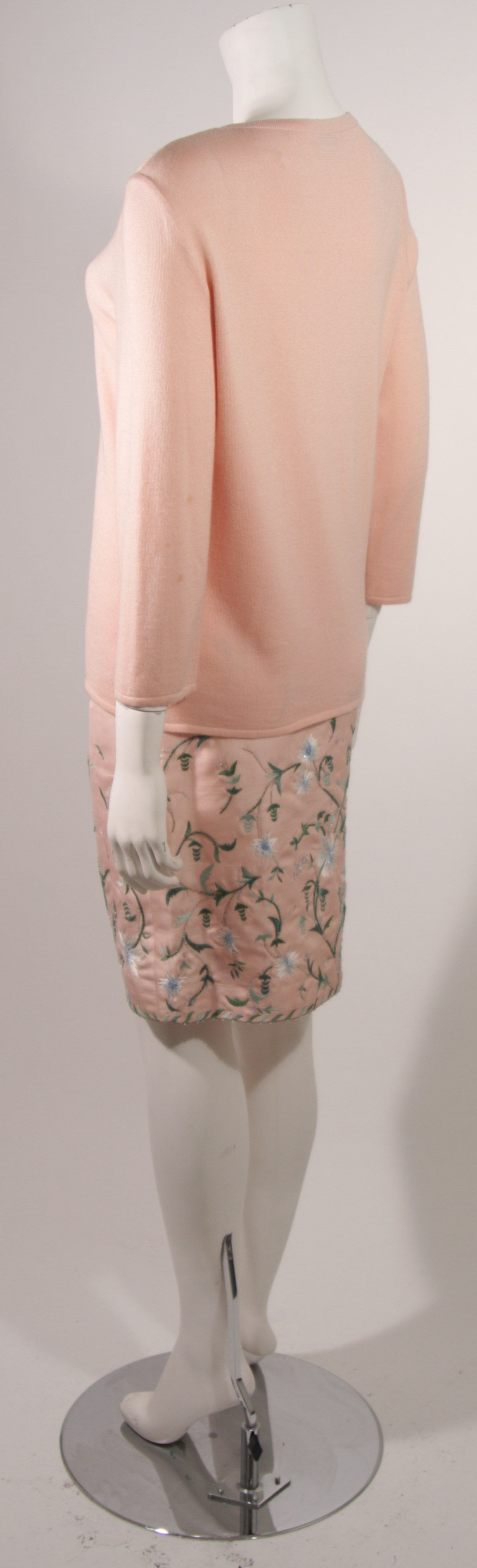oscar de la renta pink floral dress