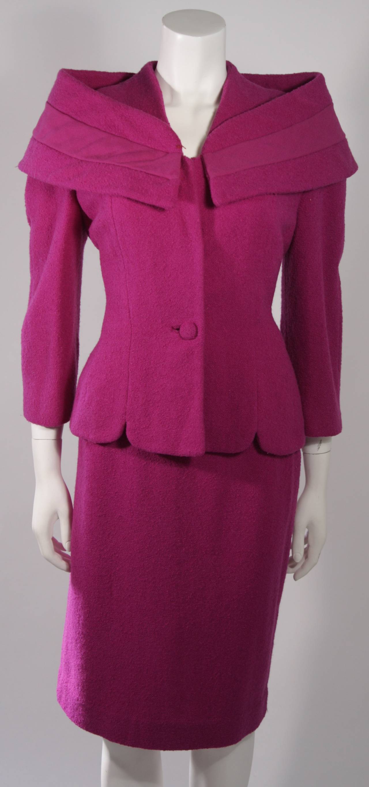 Lilli Ann San Francisco Purple Skirt Suit In Excellent Condition In Los Angeles, CA