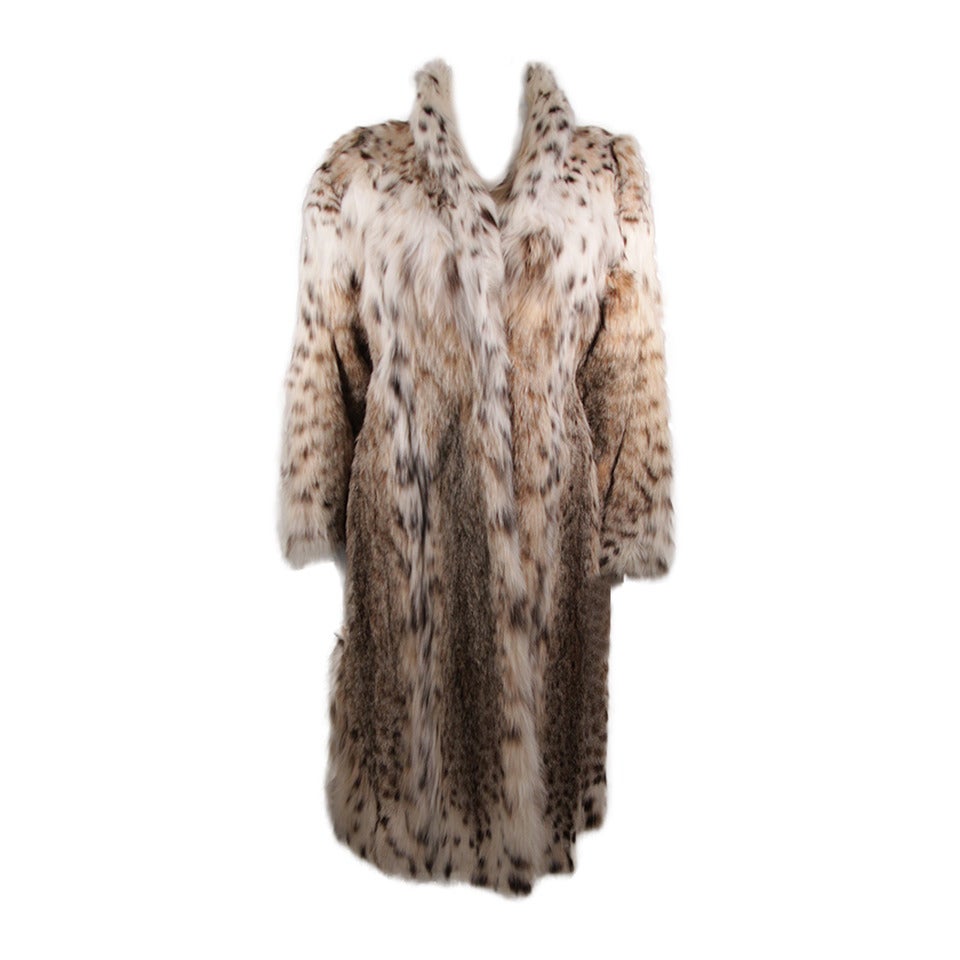 Creeds, Toronto Luxury Lynx Belly three-quarter length Coat