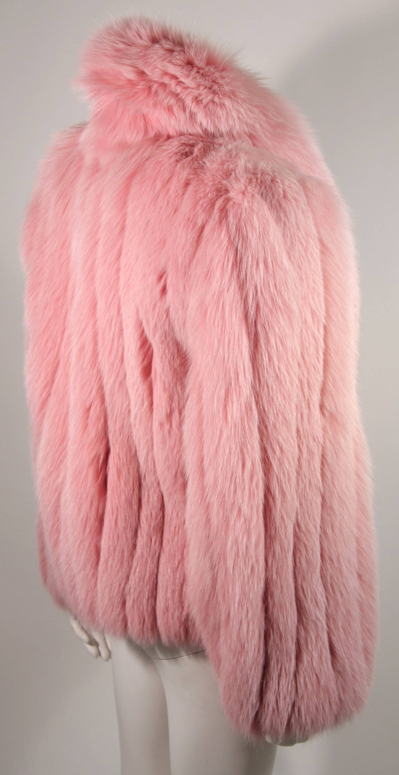 Pink Fox Fur Coat 2
