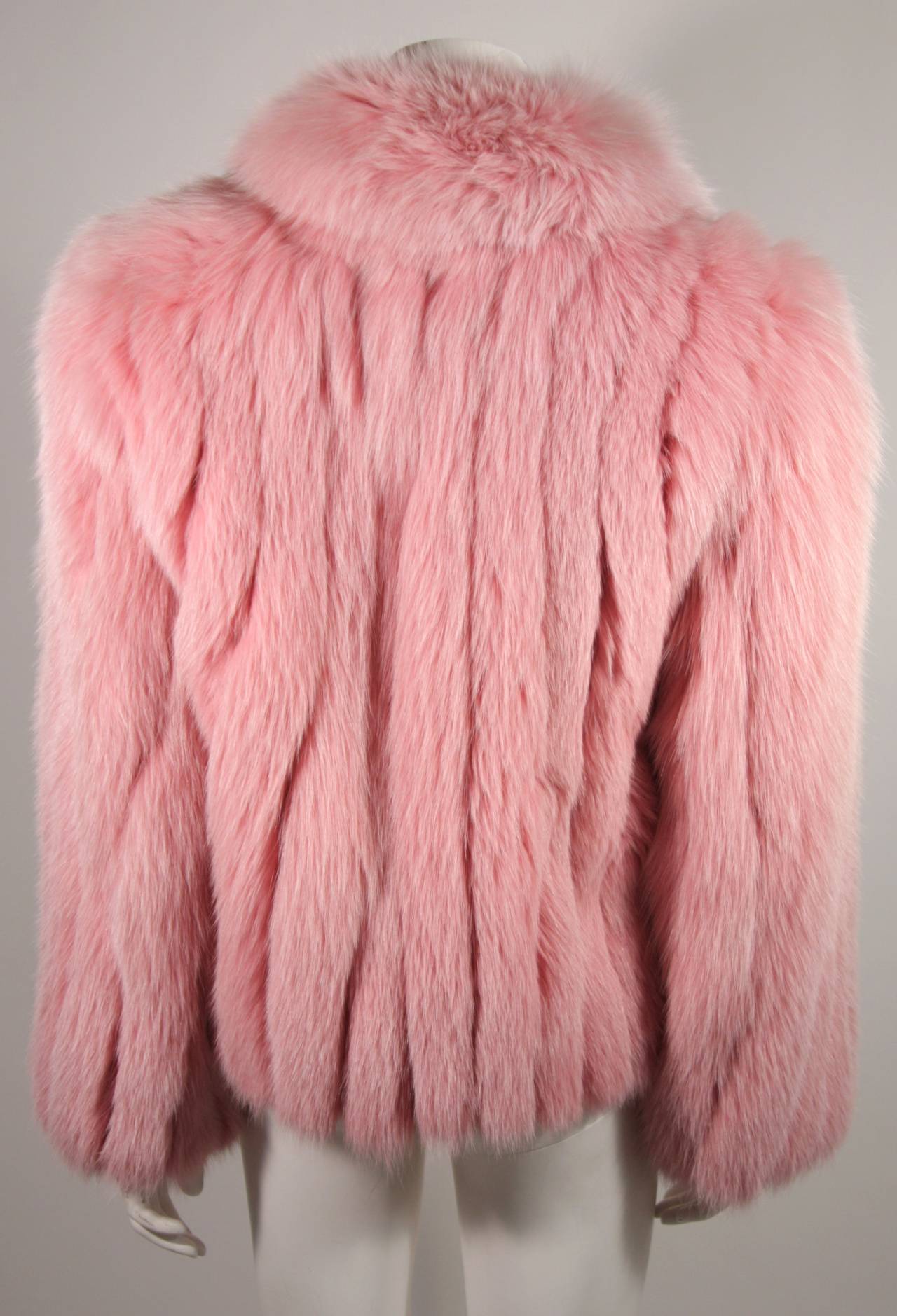 Pink Fox Fur Coat 3