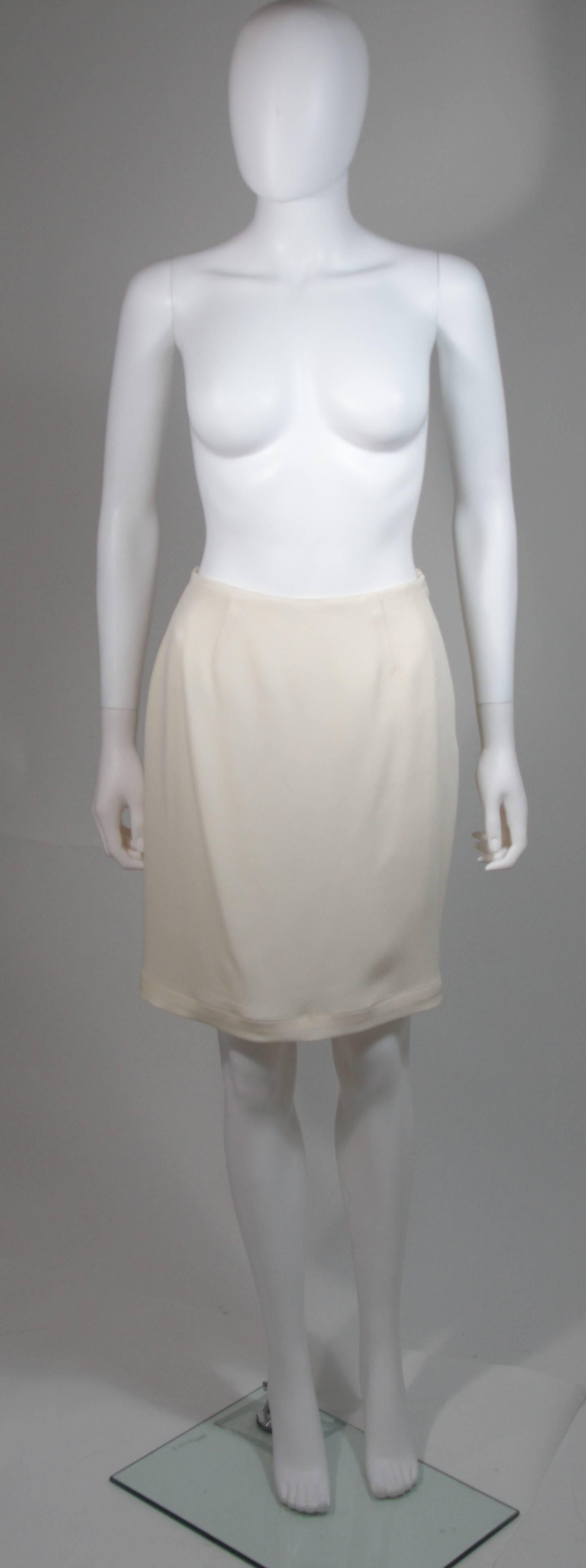 Thierry Mugler Couture Ivory Skirt Suit Size 38 36 For Sale 1