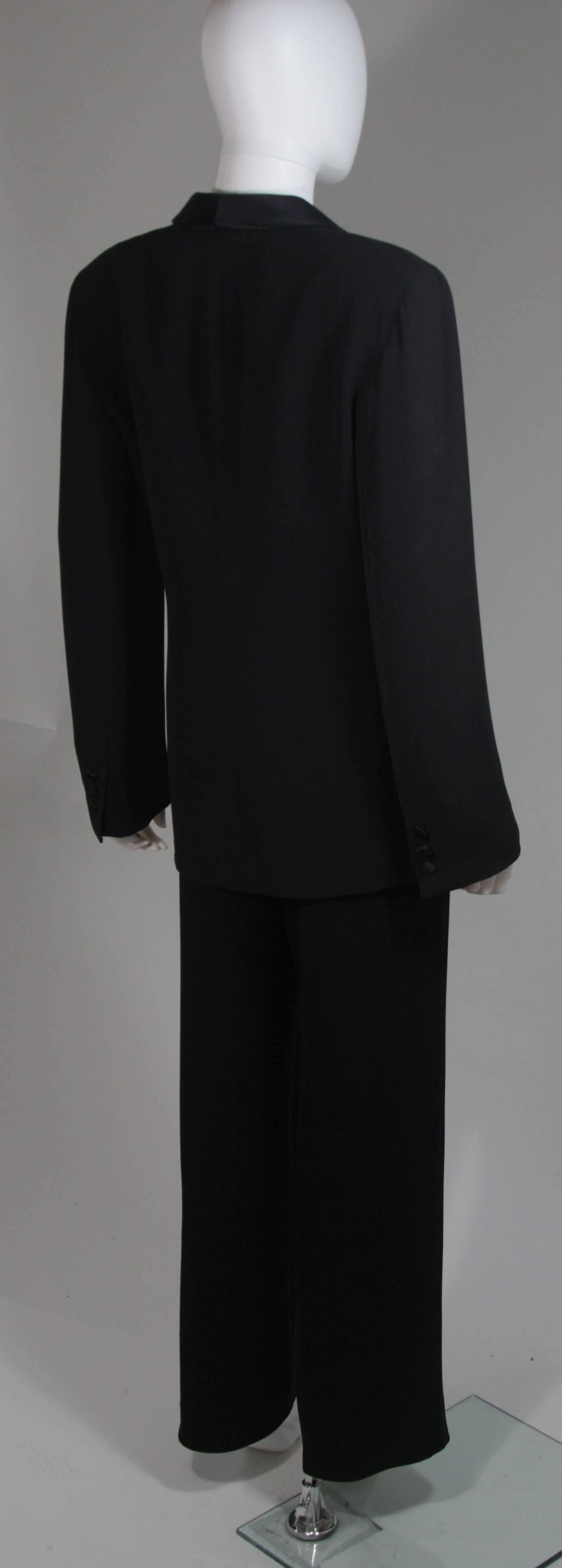 black silk suits