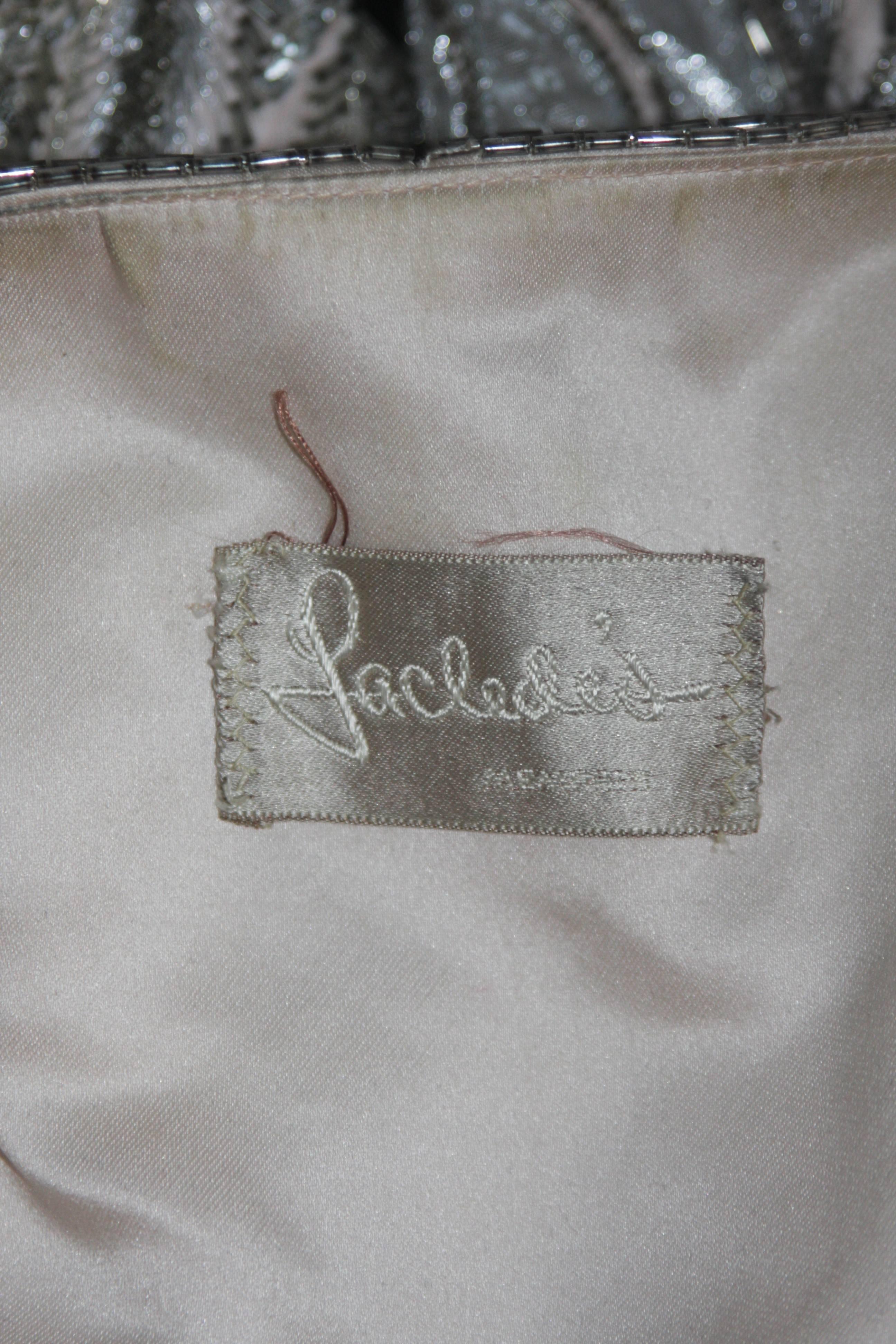 LACLEDES Pink Silk Embellished Jacket Size Medium Large For Sale 3