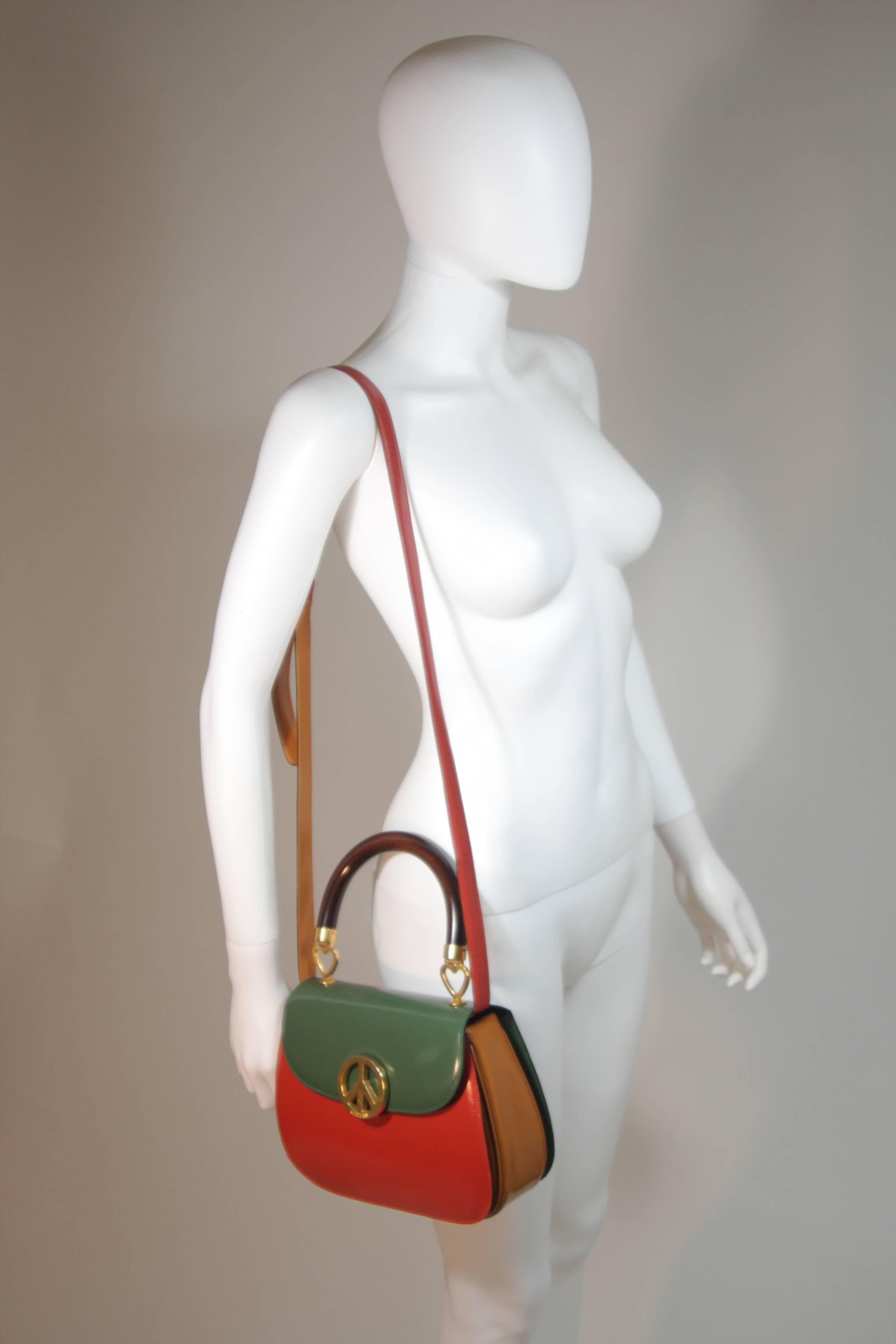 color block leather handbags