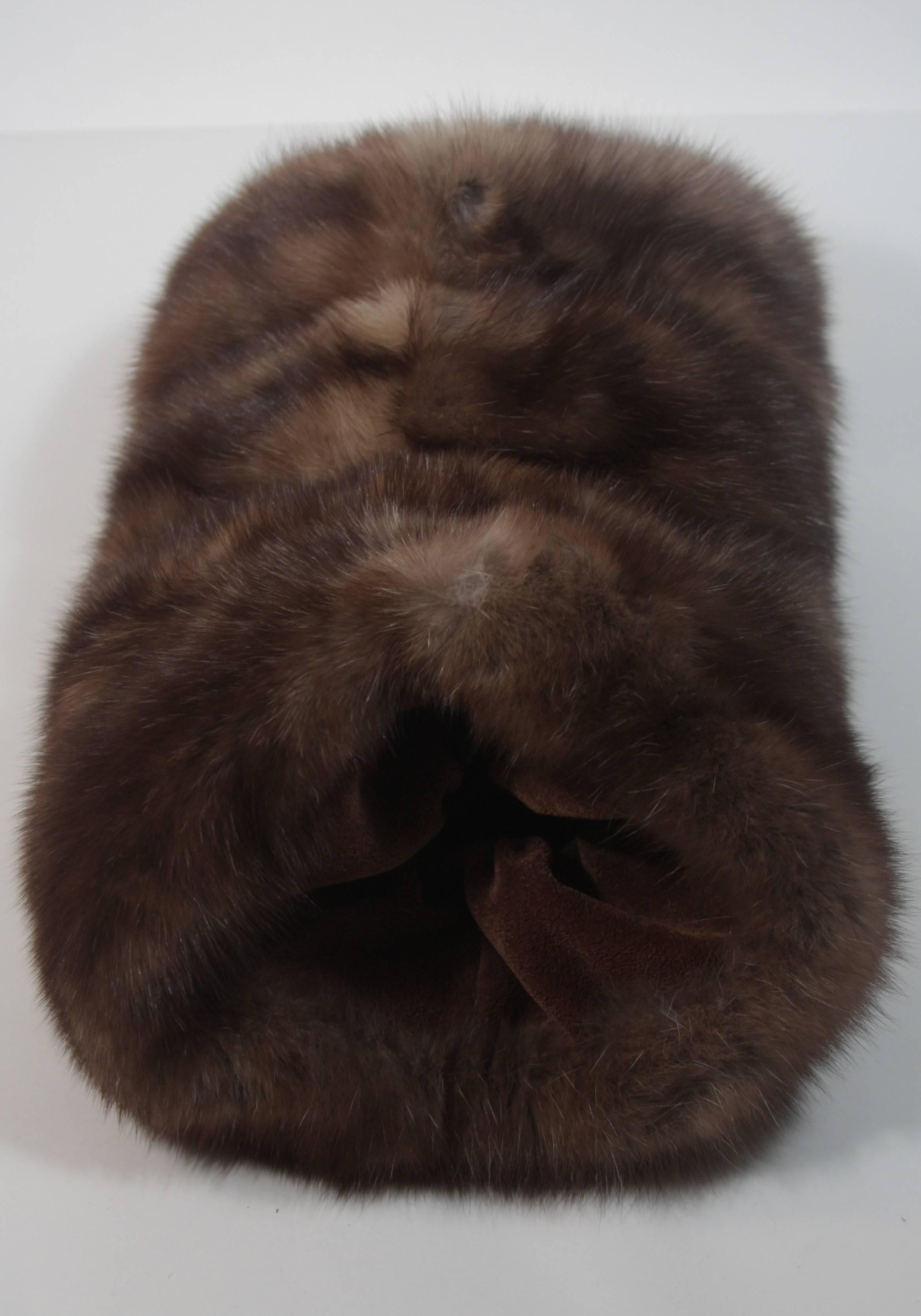 Women's SABLE Muff with Chenille Lining 