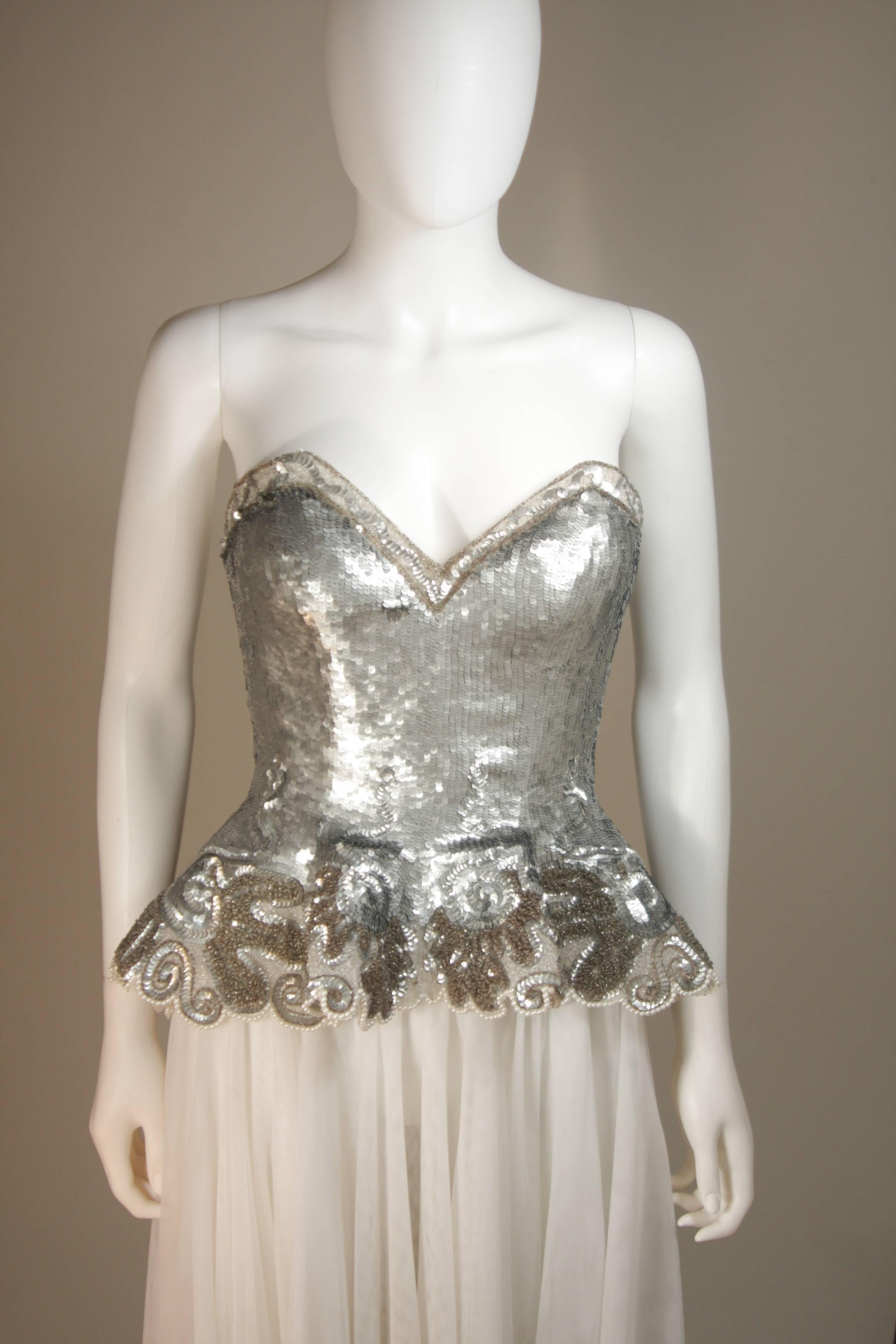 bustier sequin dress