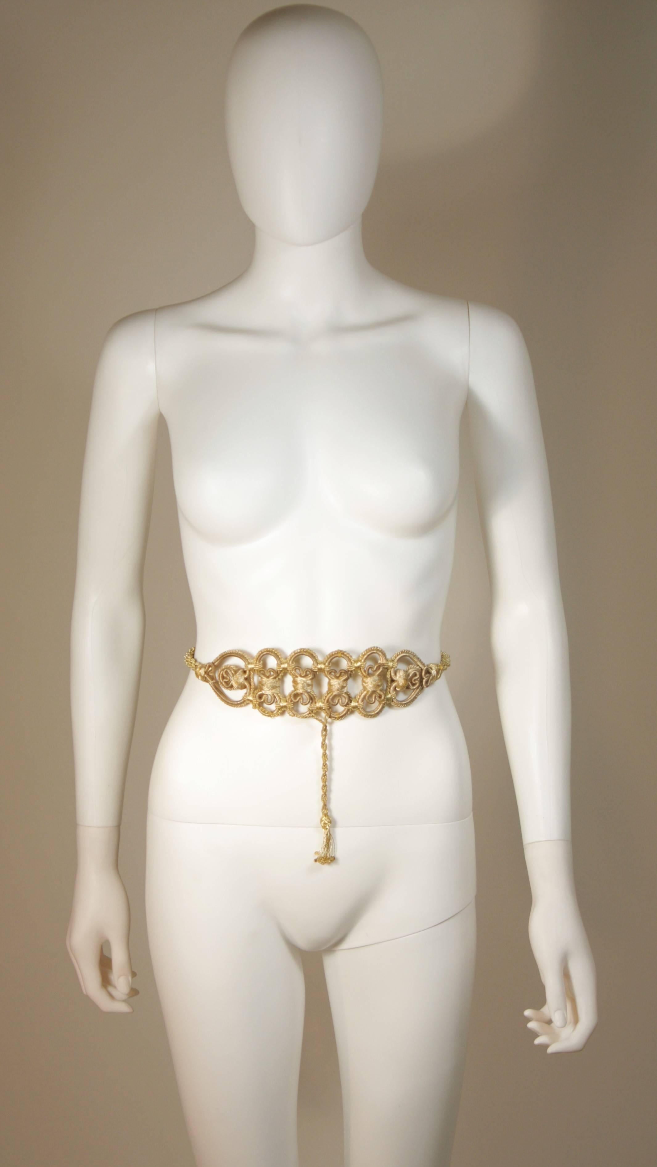 gold braided belt