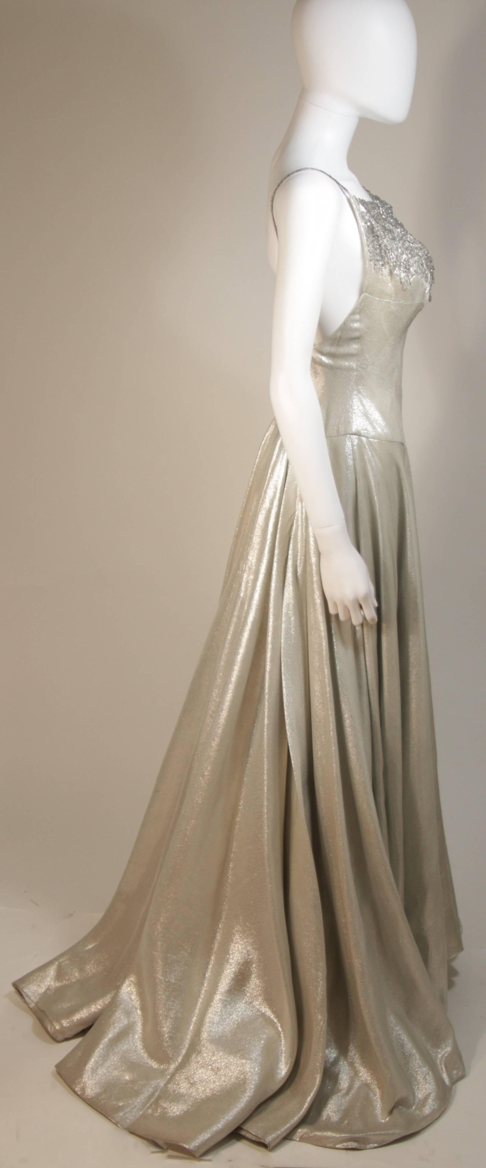 metallic ball gowns