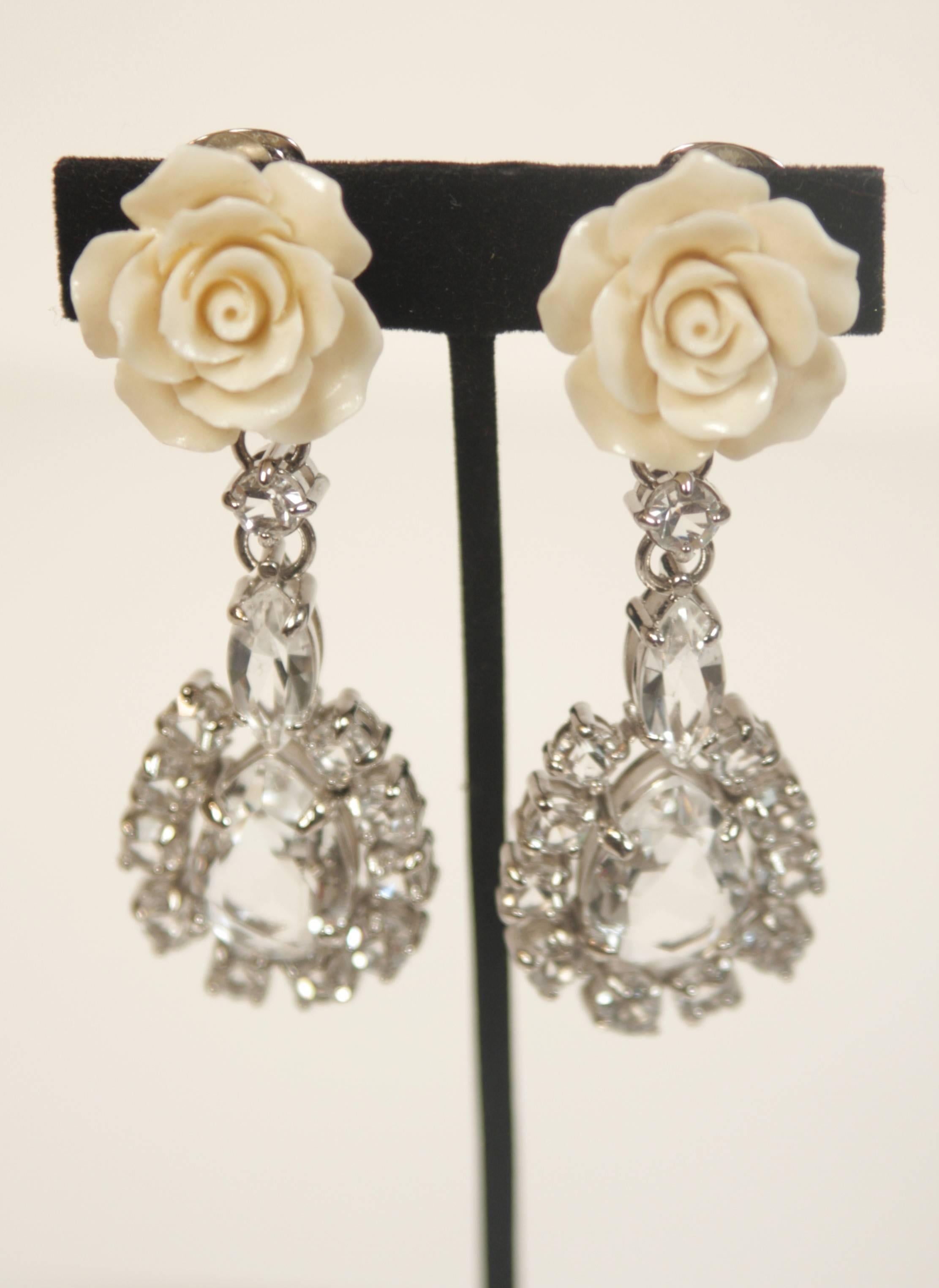prada earrings rose