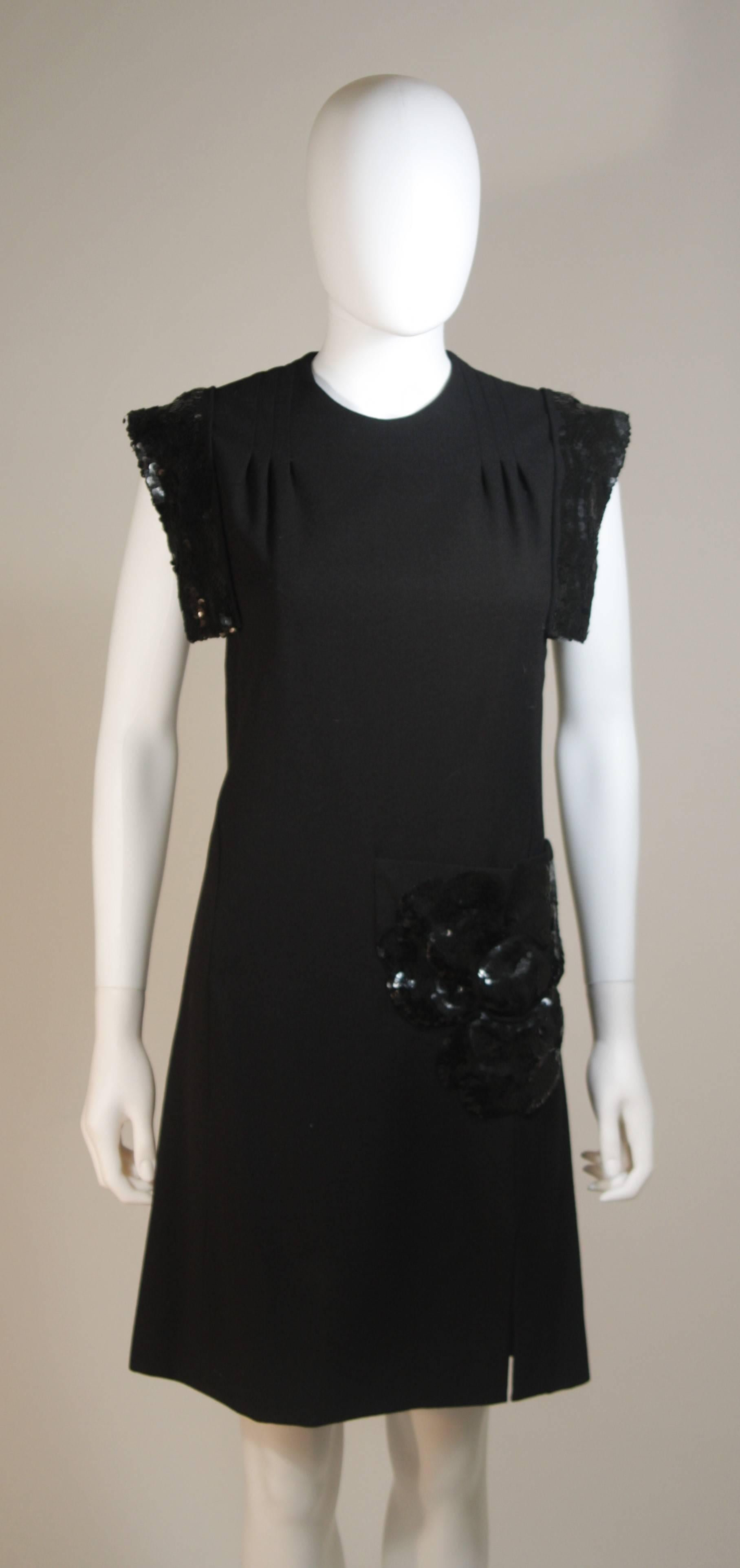 carven black dress