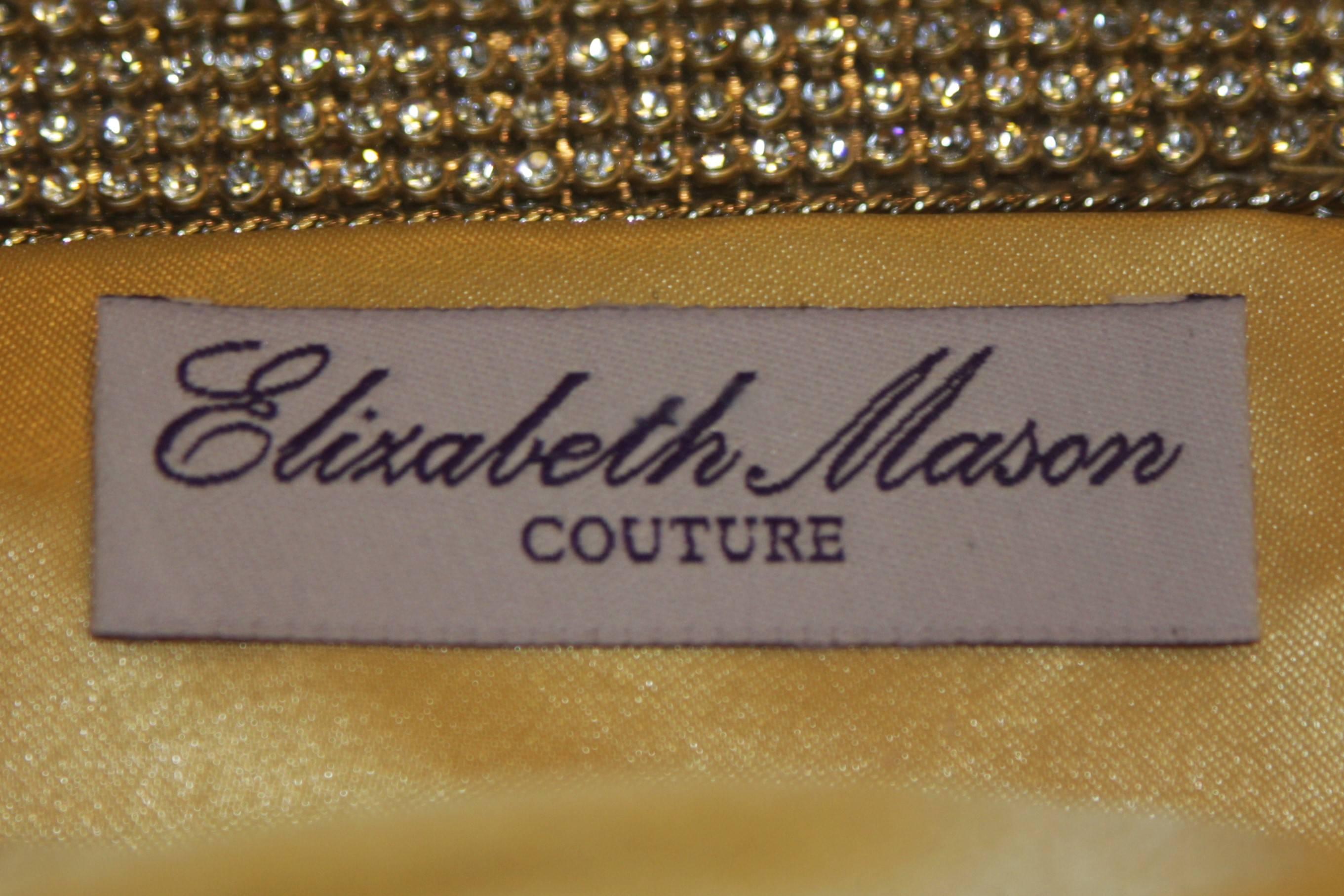 ELIZABETH MASON COUTURE Rhinestone Frame Clutch For Sale 2
