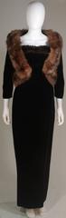 EDITH HEAD DESIGN FOR JOANNE WOODWARD  "A New Land of Love" Black Velvet Mink 2