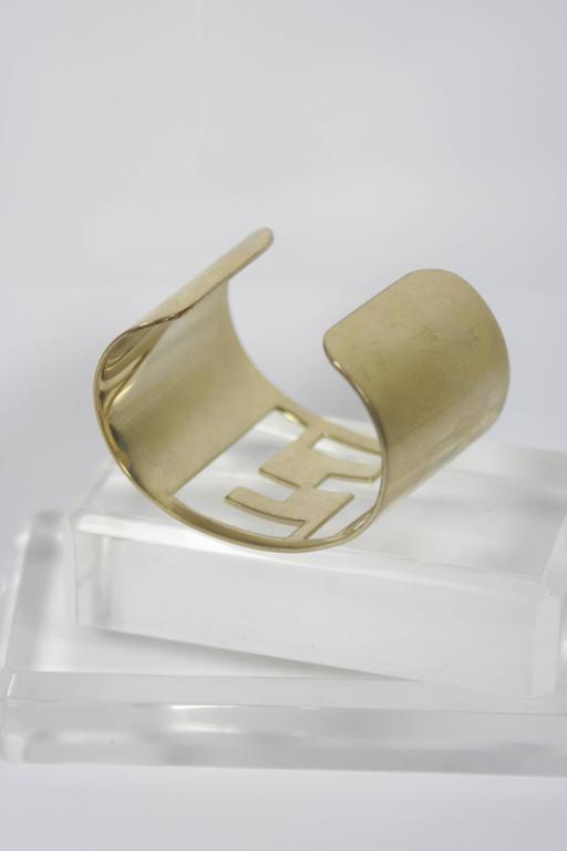 FENDI Gold Tone Logo Cuff at 1stDibs | fendi cuff bracelet, fendi gold cuff  bracelet, fendi logo bracelet