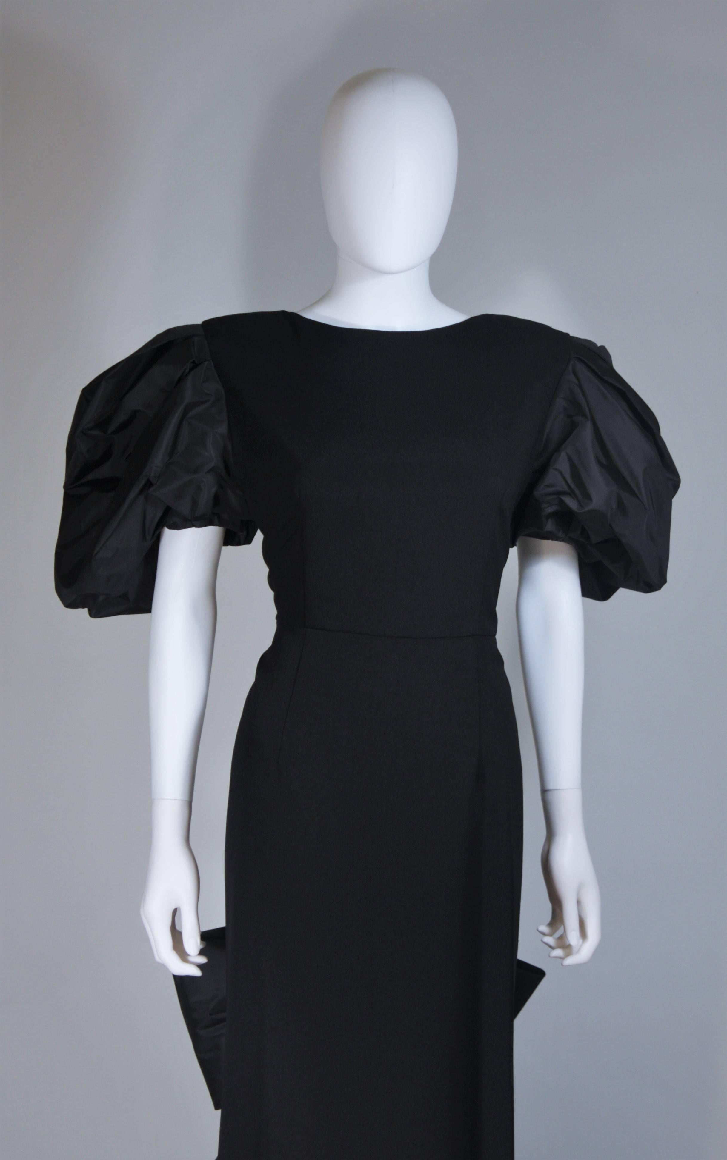 1980s puff sleeve dress