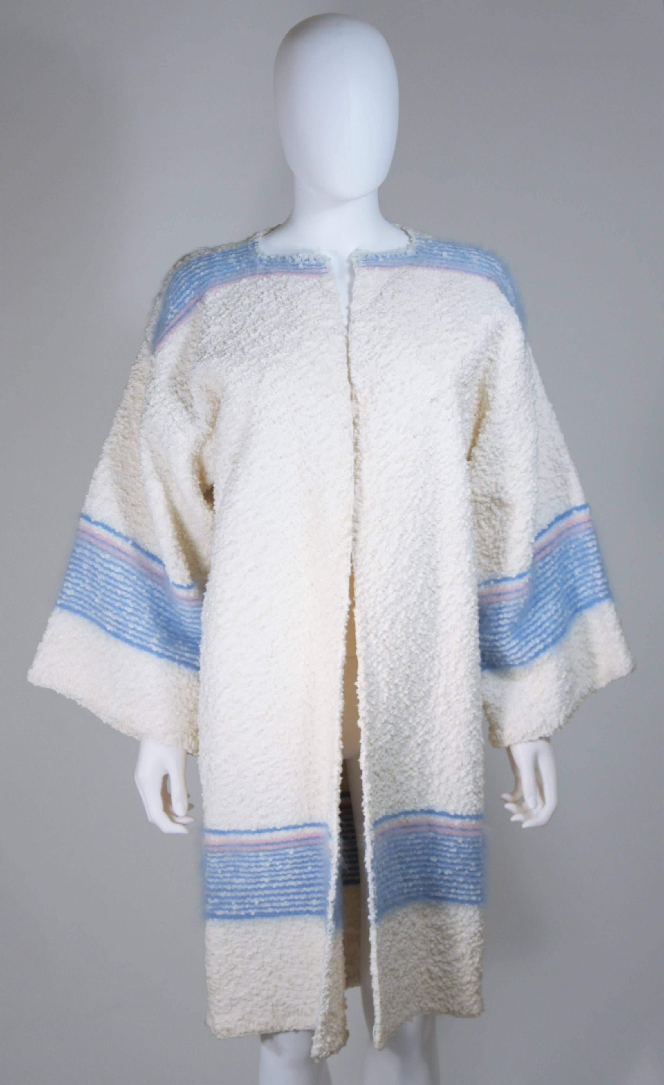 MICHAELE VOLLBRACHT Circa 1980's Boucle Wool and Angora Knit Sweater  In Excellent Condition For Sale In Los Angeles, CA
