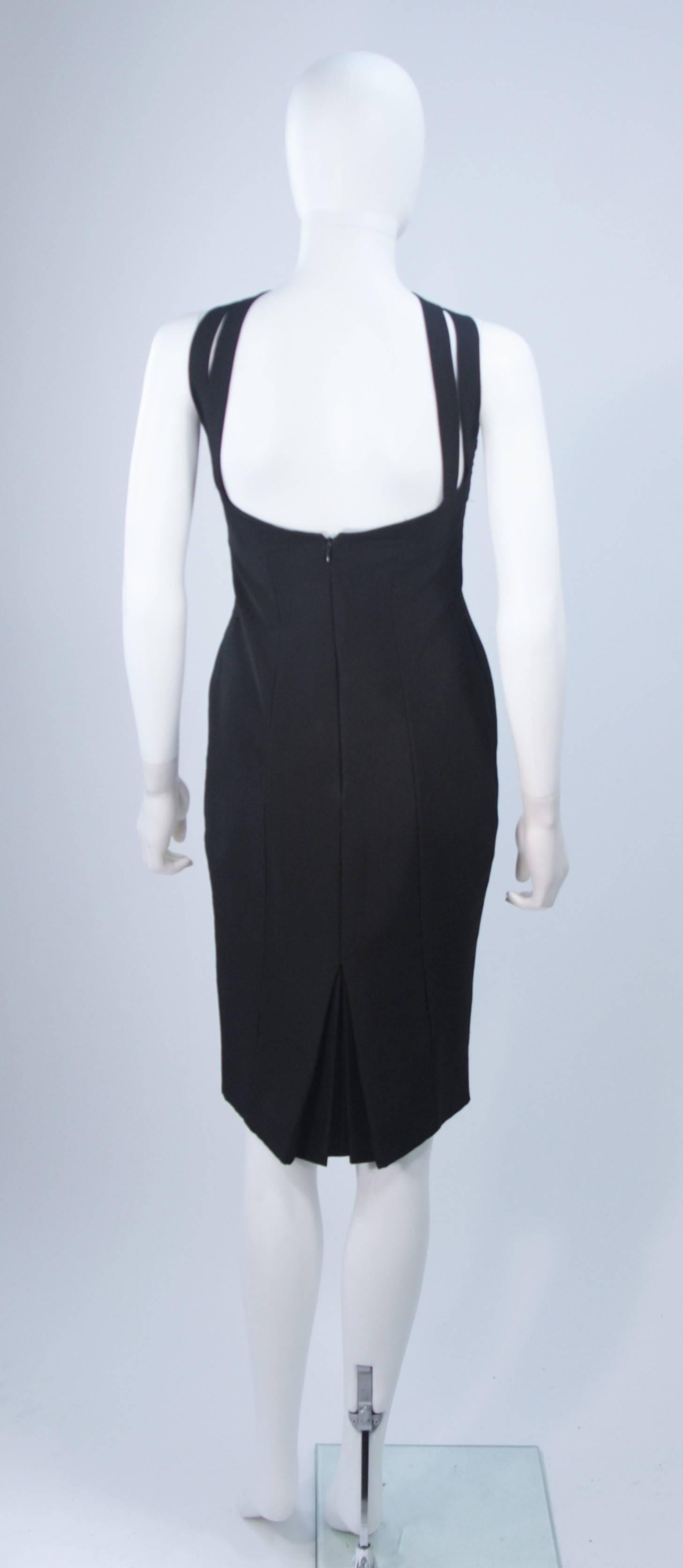 ELIZABETH MASON COUTURE Silk Criss Cross Cocktail Dress Made to Measure For Sale 3