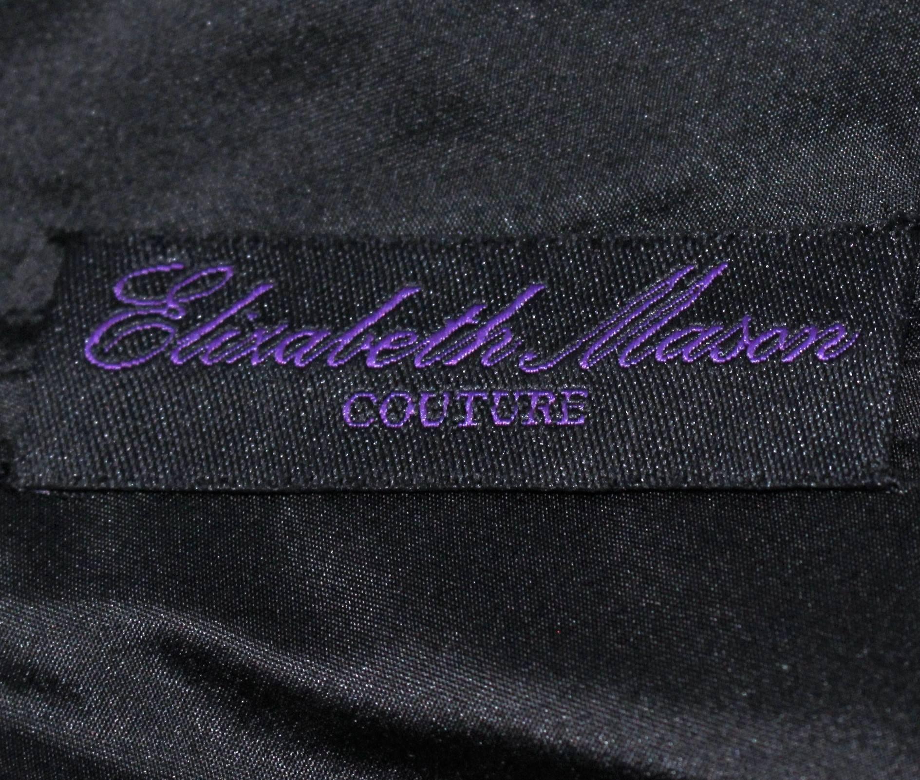 ELIZABETH MASON COUTURE Made to Order Silk 