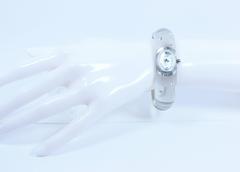 OSCAR Lucite and Rhinestone 1970's Watch Bracelet Japan Stainless Steel